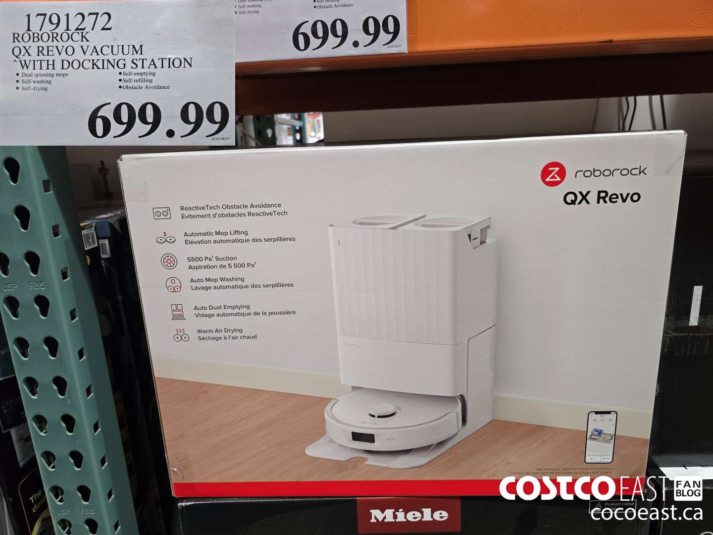 1791272 ROBOROCK QX REVO VACUUM ‘WITH DOCKING STATION $699.99