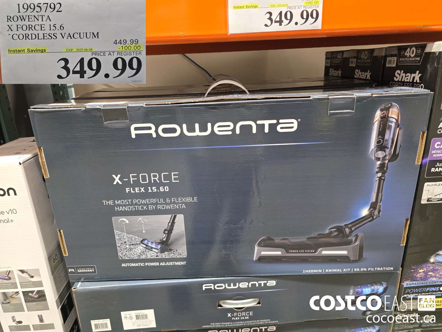 1995792 ROWENTA X FORCE 15.6 CORDLESS VACUUM ($100.00 INSTANT SAVINGS EXPIRES ON 2025-06-08) $349.99