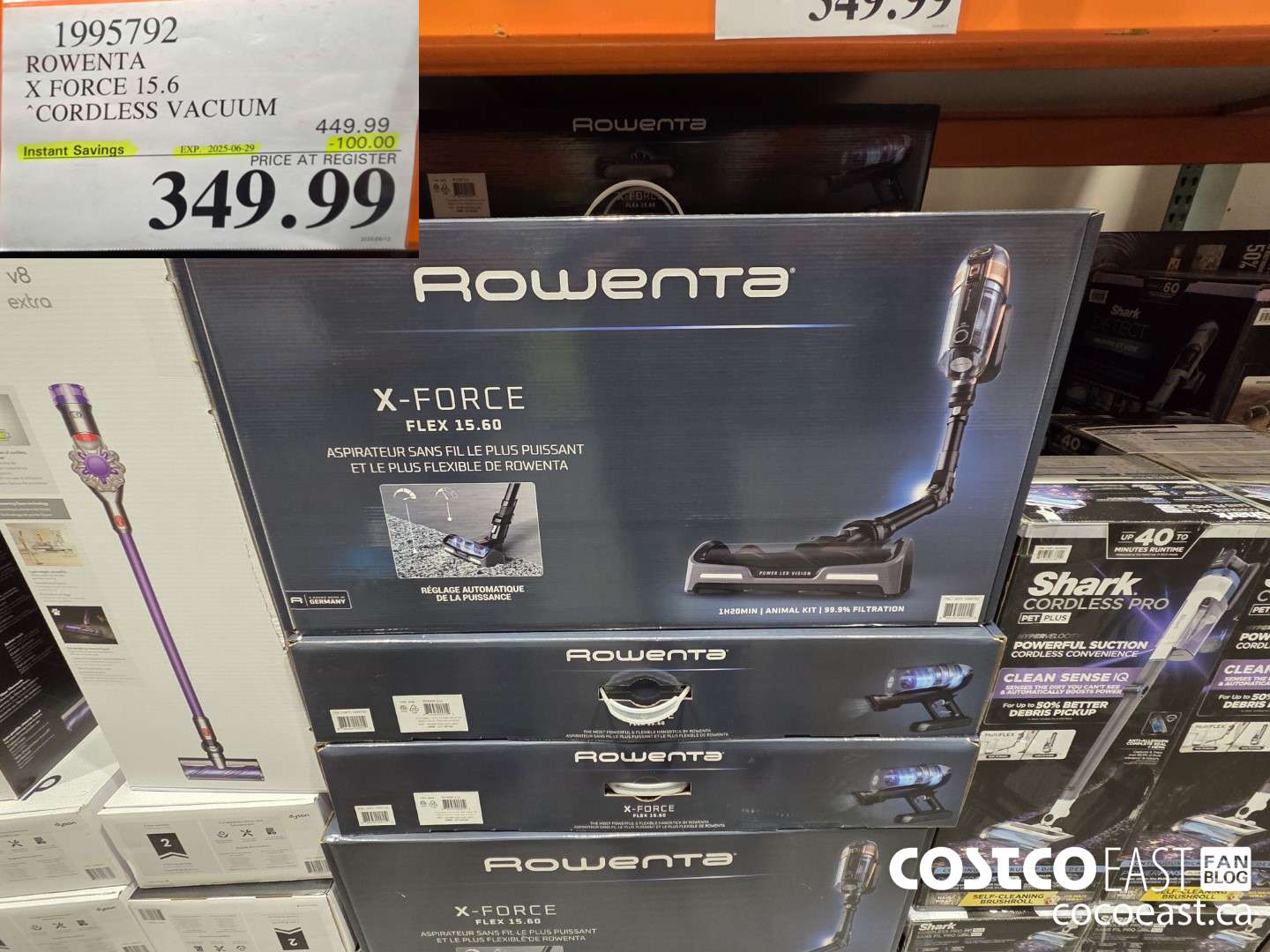 1995792 ROWENTA X FORCE 15.6 CORDLESS VACUUM ($100.00 INSTANT SAVINGS EXPIRES ON 2025-06-29) $349.99
