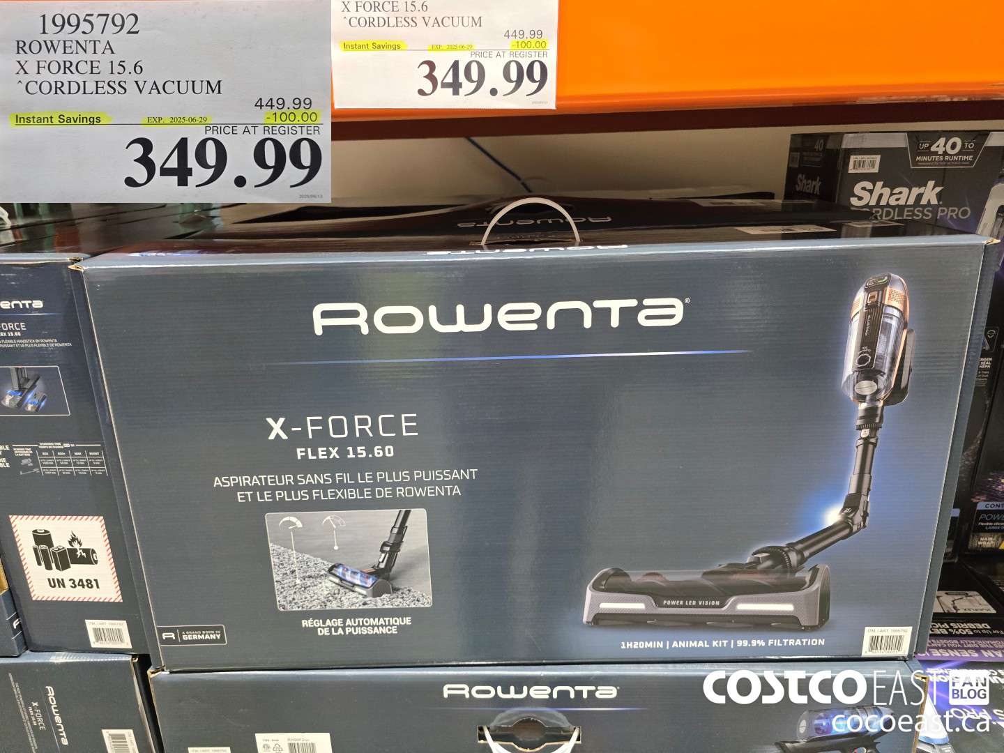 1995792 ROWENTA X FORCE 15.6 CORDLESS VACUUM ($100.00 INSTANT SAVINGS EXPIRES ON 2025-06-29) $349.99