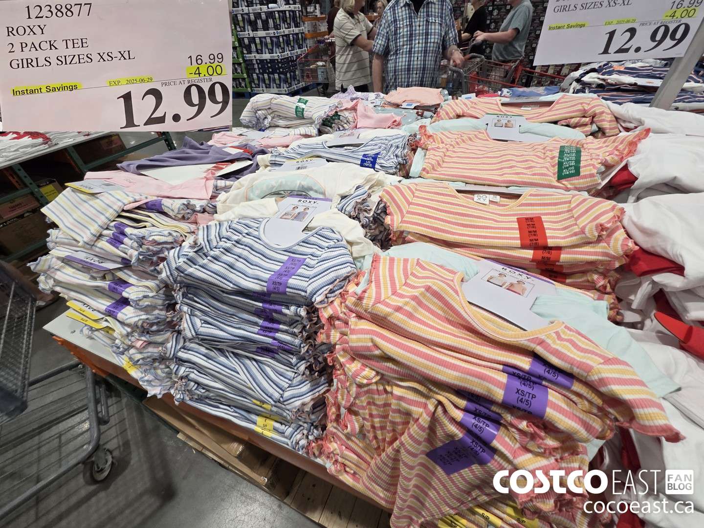 1238877 ROXY 2 PACK TEE GIRLS SIZES XS-XL ($4.00 INSTANT SAVINGS EXPIRES ON 2025-06-29) $12.99