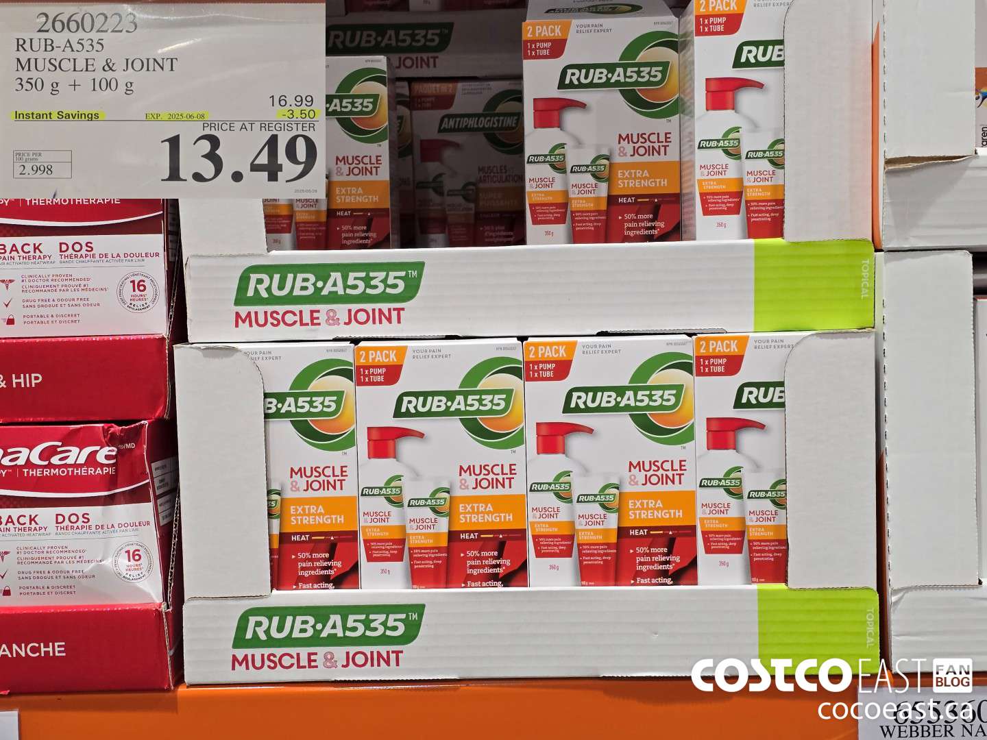 2660223 RUB-A535 MUSCLE & JOINT 350G + 100G ($3.50 INSTANT SAVINGS EXPIRES ON 2025-06-08) $13.49