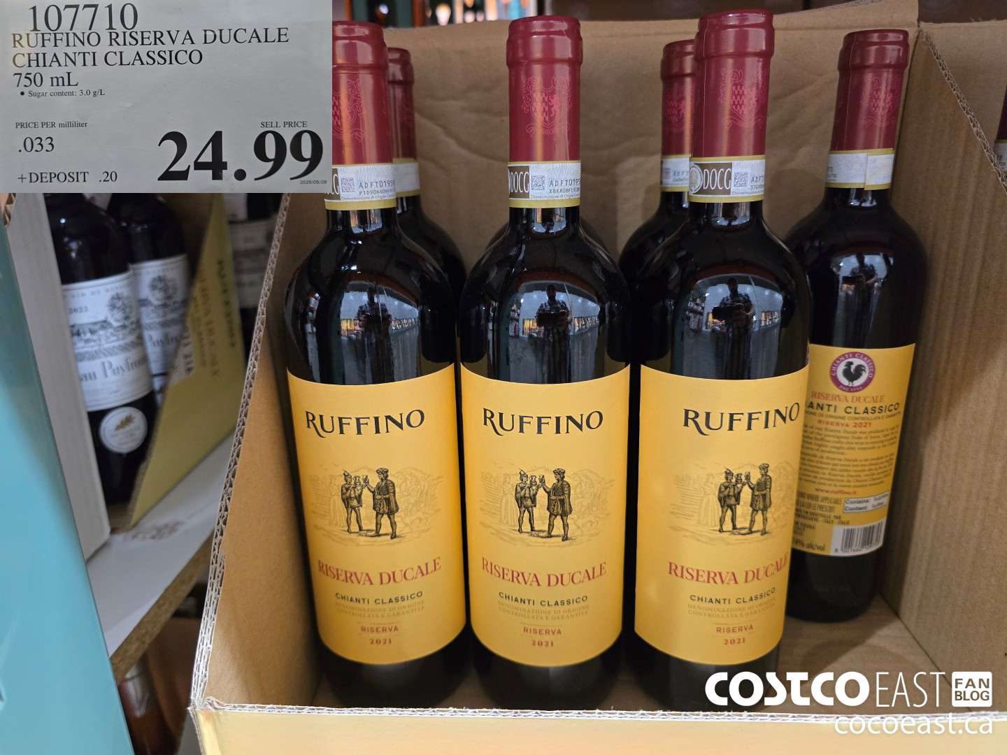 107710 RUFFINO RISERVA DUCALE CHIANTI CLASSICO 750 mL $24.99