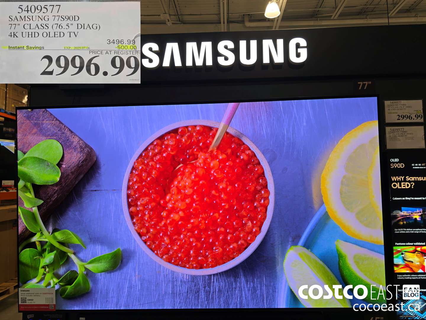 5409577 SAMSUNG 77S90D 77