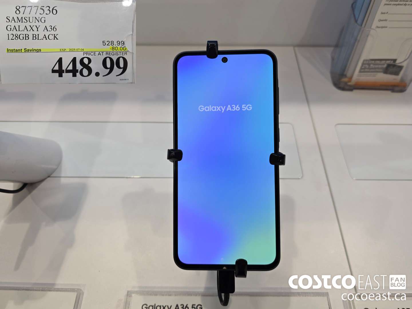 8777536 SAMSUNG GALAXY A36 128GB BLACK ($80.00 INSTANT SAVINGS EXPIRES ON 2025-07-04) $448.99