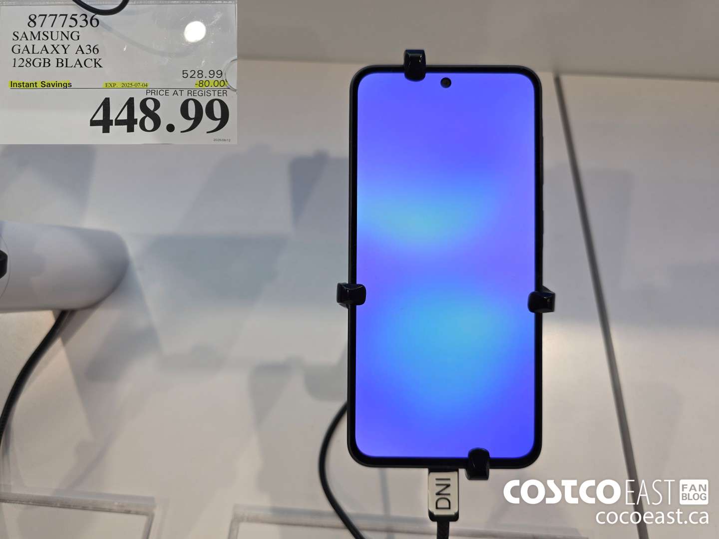 8777536 SAMSUNG GALAXY A36 128GB BLACK ($80.00 INSTANT SAVINGS EXPIRES ON 2025-07-04) $448.99