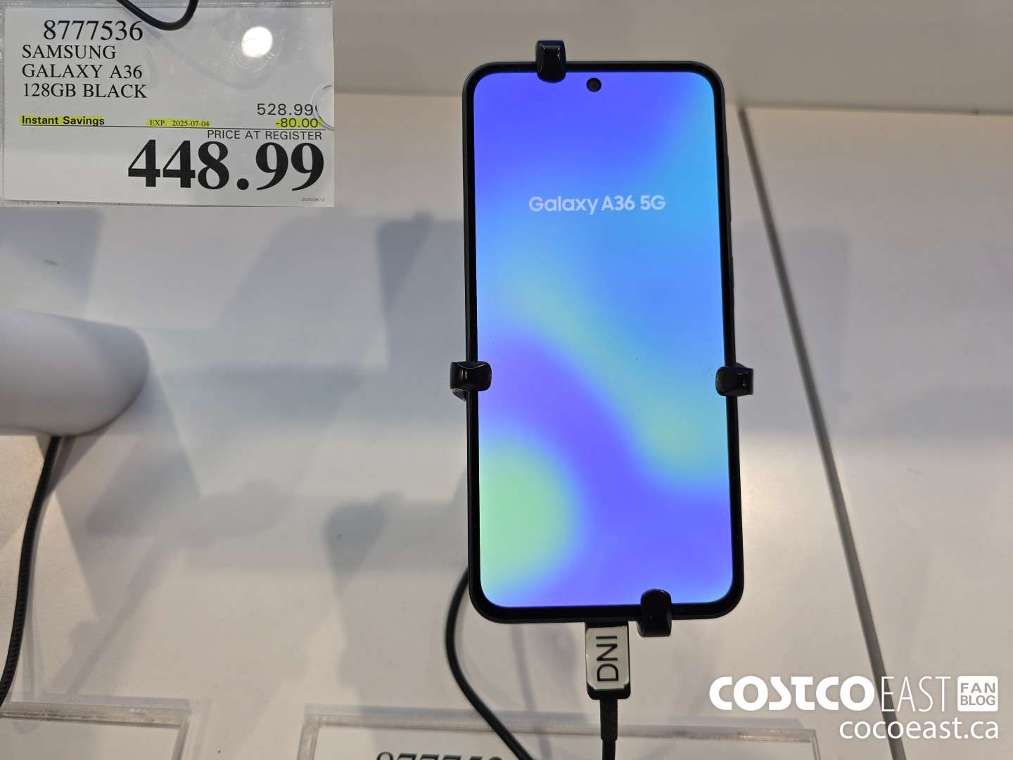 8777536 SAMSUNG GALAXY A36 128GB BLACK ($80.00 INSTANT SAVINGS EXPIRES ON 2025-07-04) $448.99