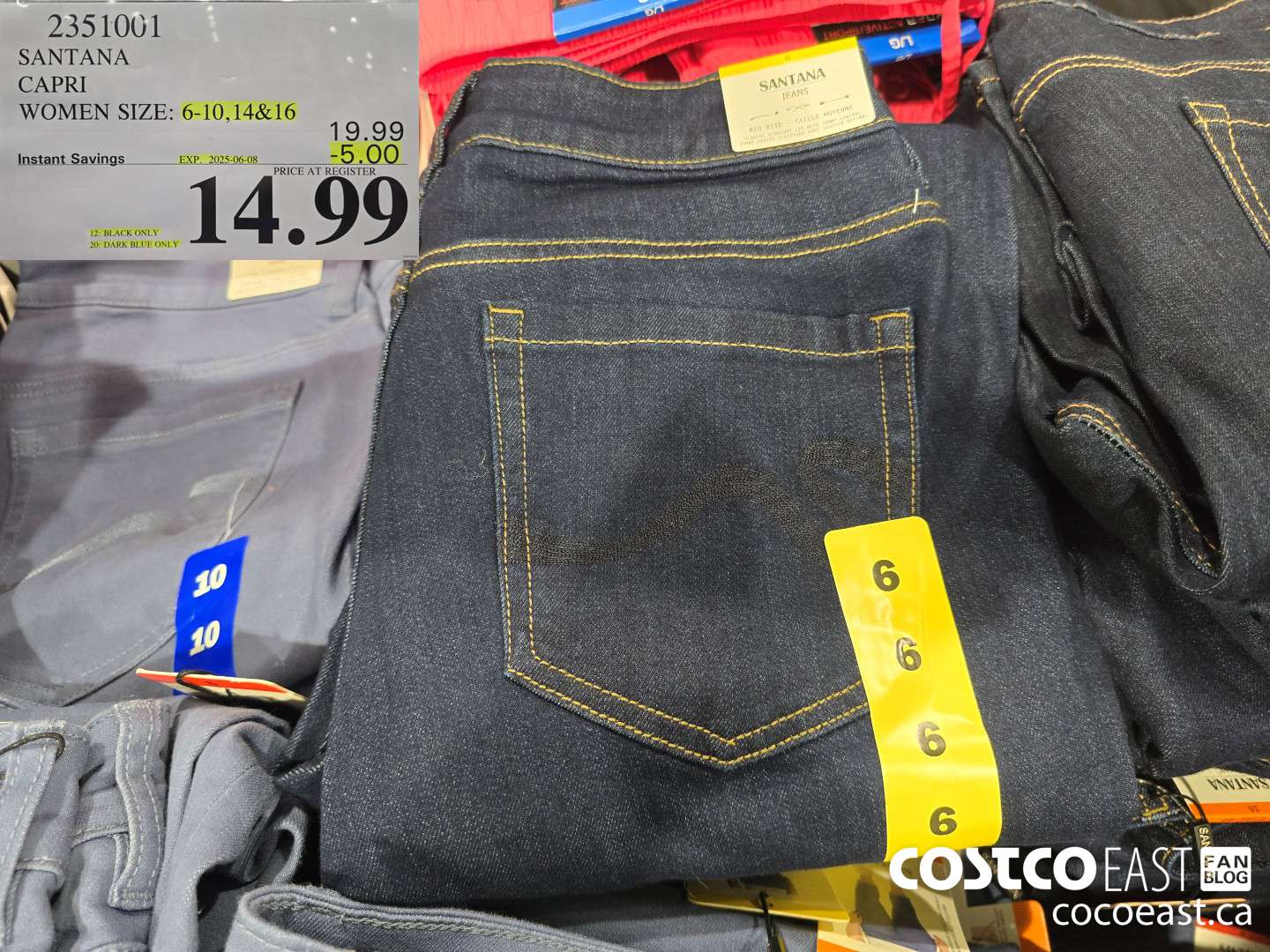 2351001 SANTANA CAPRI +LADIES SIZES 6-10, 14&16 ($5.00 INSTANT SAVINGS EXPIRES ON 2025-06-08) $14.99