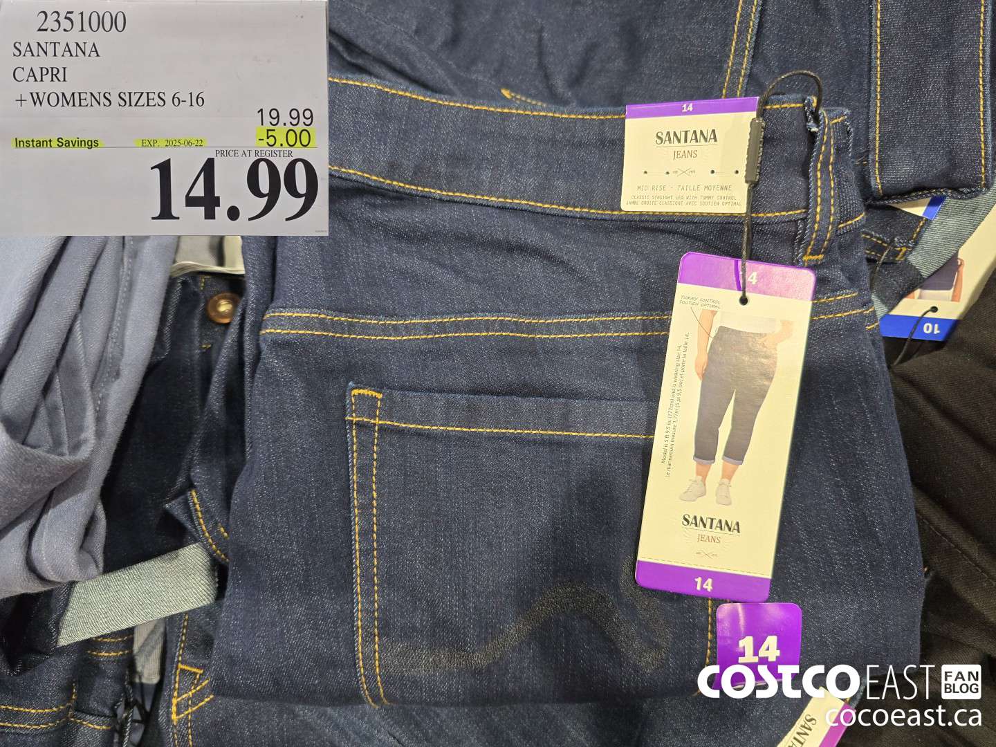2351000 SANTANA CAPRI +LADIES SIZES 6-16 ($5.00 INSTANT SAVINGS EXPIRES ON 2025-06-22) $14.99