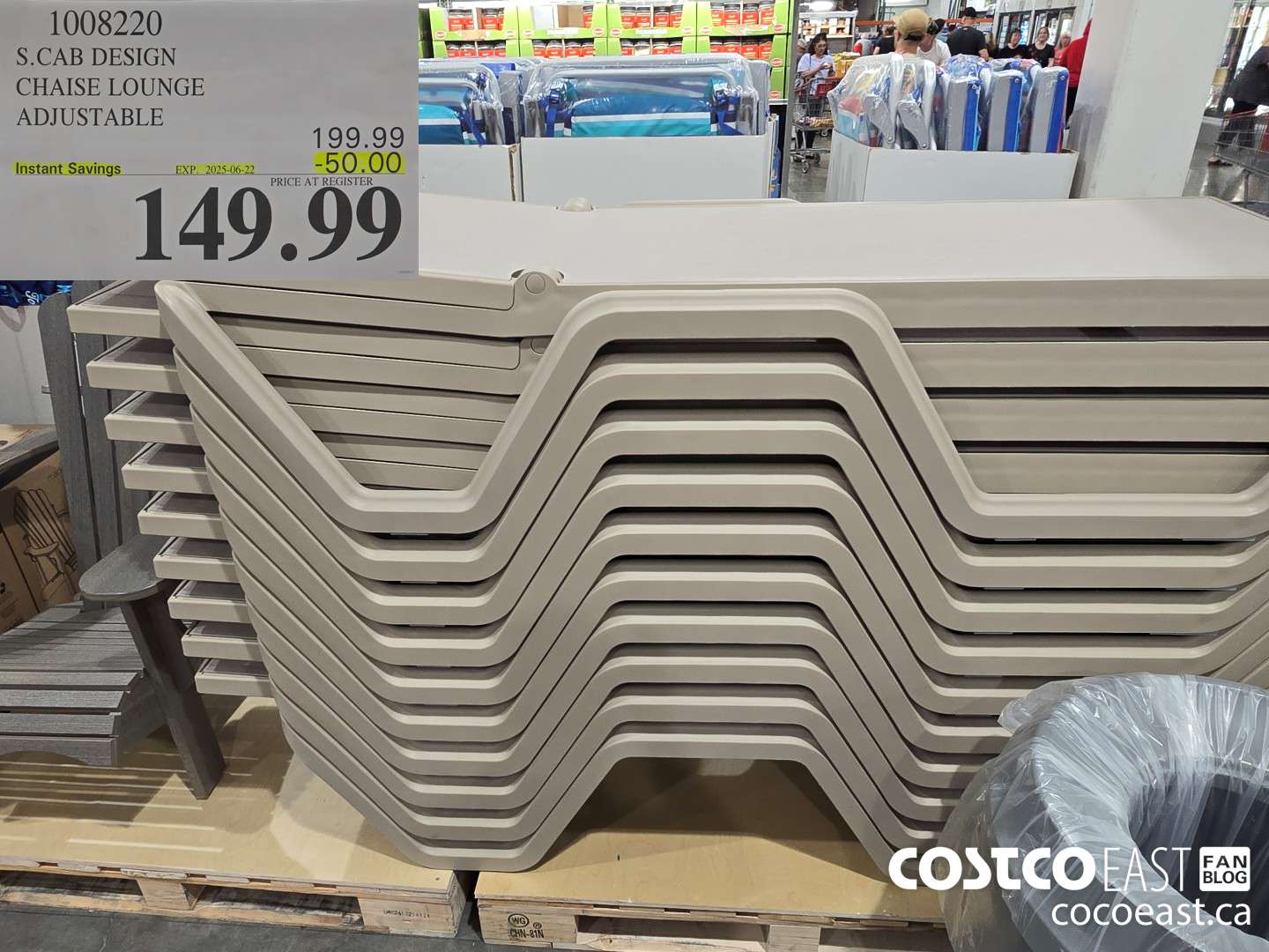 1008220 S.CAB DESIGN CHAISE LOUNGE ADJUSTABLE ($50.00 INSTANT SAVINGS EXPIRES ON 2025-06-22) $149.99