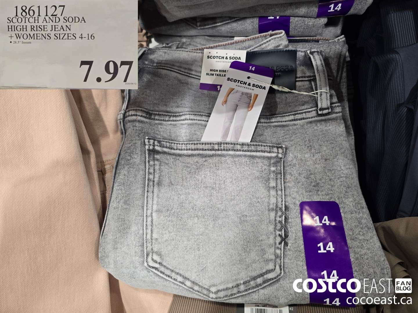 1861127 SCOTCH AND SODA HIGH RISE JEAN +WOMENS SIZES 4-16 $7.97