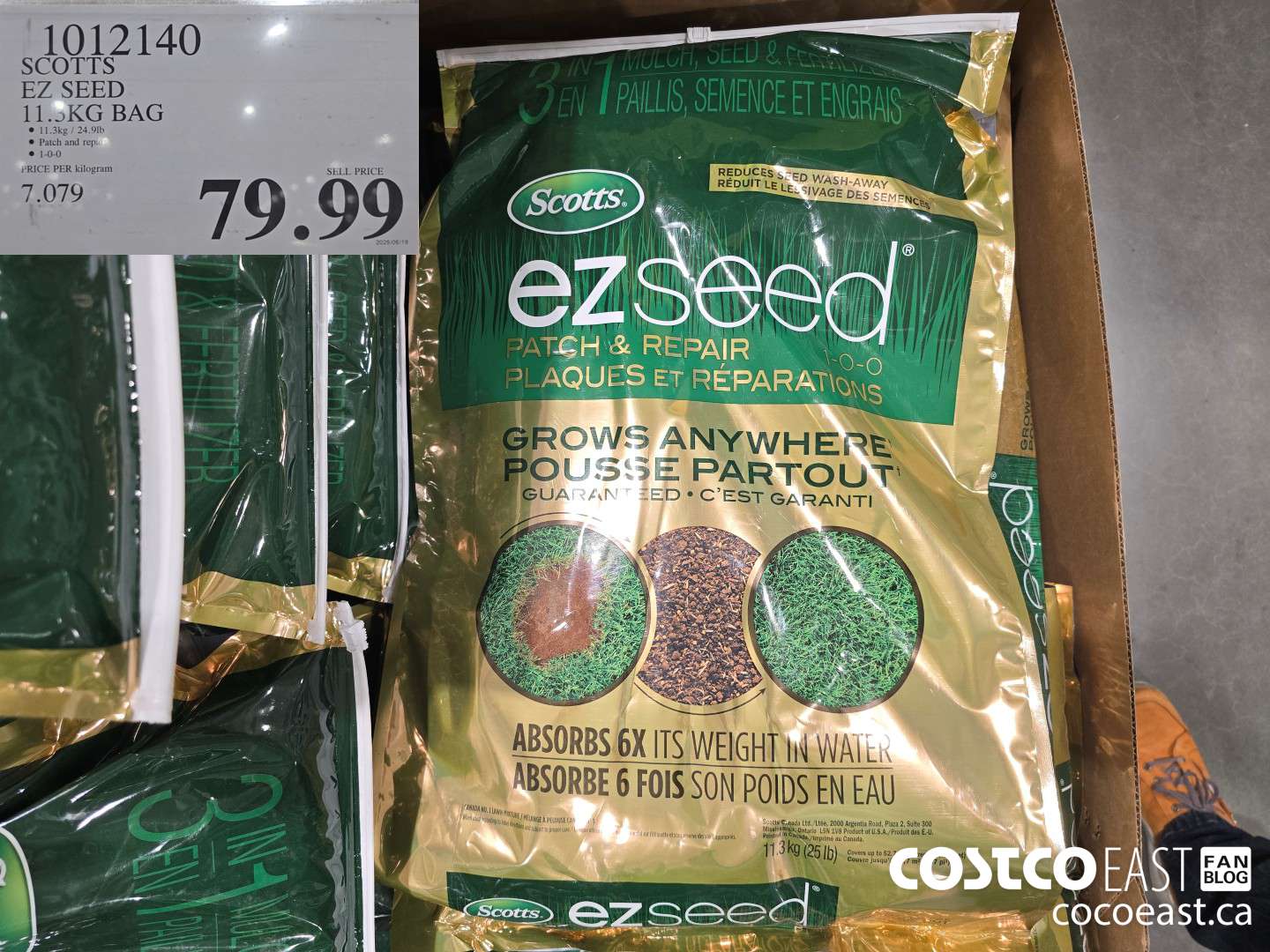 1012140 SCOTTS EZ SEED 11.3 KG BAG $79.99