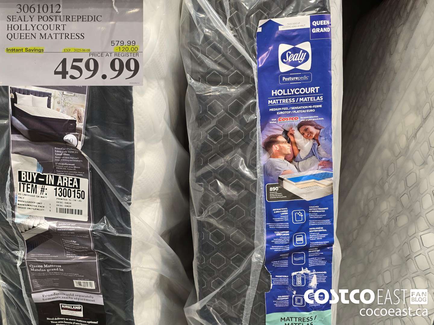 3061012 SEALY POSTUREPEDIC HOLLYCOURT QUEEN MATTRESS ($120.00 INSTANT SAVINGS EXPIRES ON 2025-06-08) $459.99