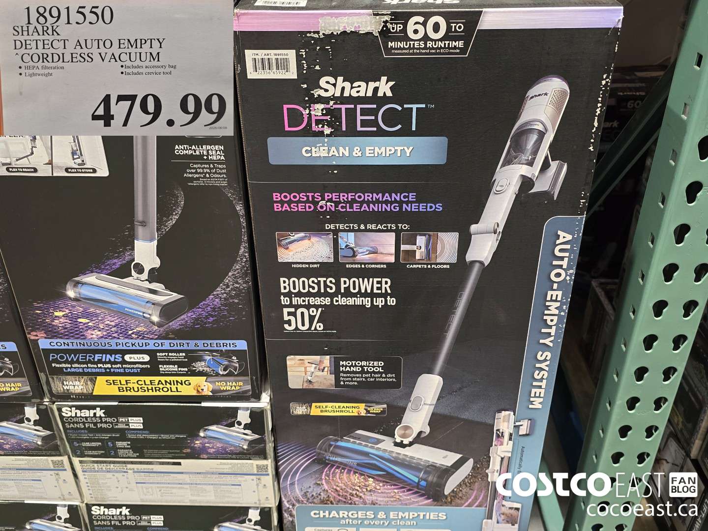 1891550 SHARK DETECT AUTO EMPTY CORDLESS VACUUM $479.99