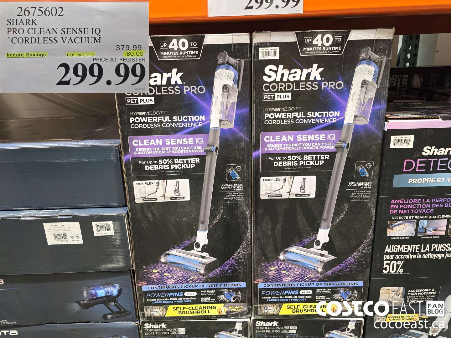 2675602 SHARK PRO CLEAN SENSE IQ CORDLESS VACUUM ($80.00 INSTANT SAVINGS EXPIRES ON 2025-06-22) $299.99