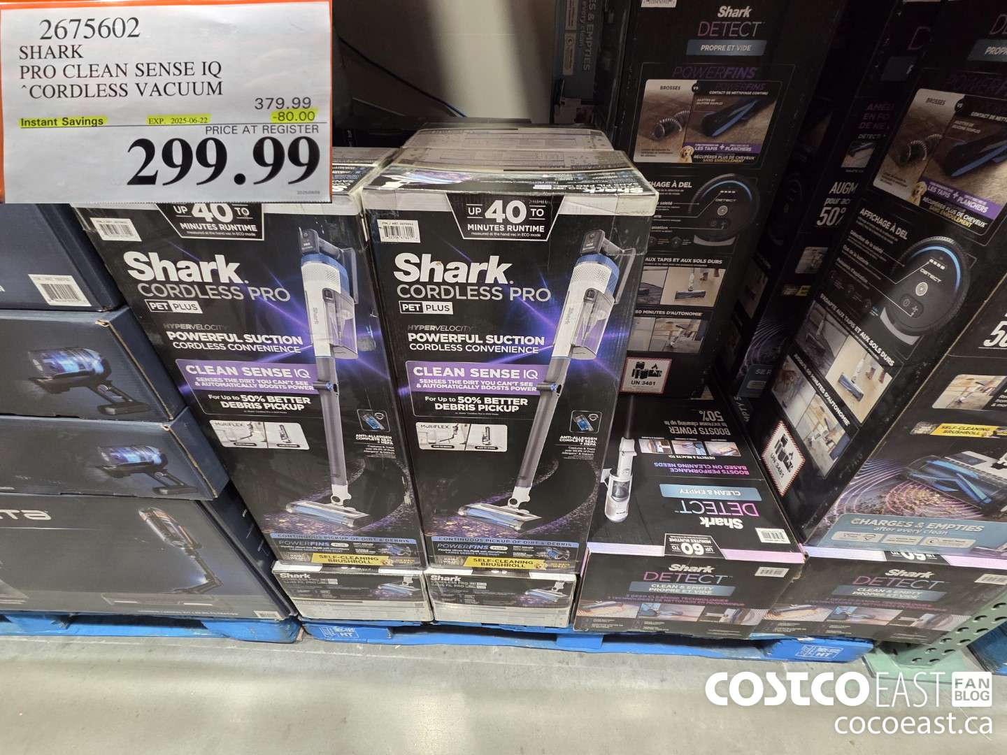 2675602 SHARK PRO CLEAN SENSE IQ CORDLESS VACUUM ($80.00 INSTANT SAVINGS EXPIRES ON 2025-06-22) $299.99