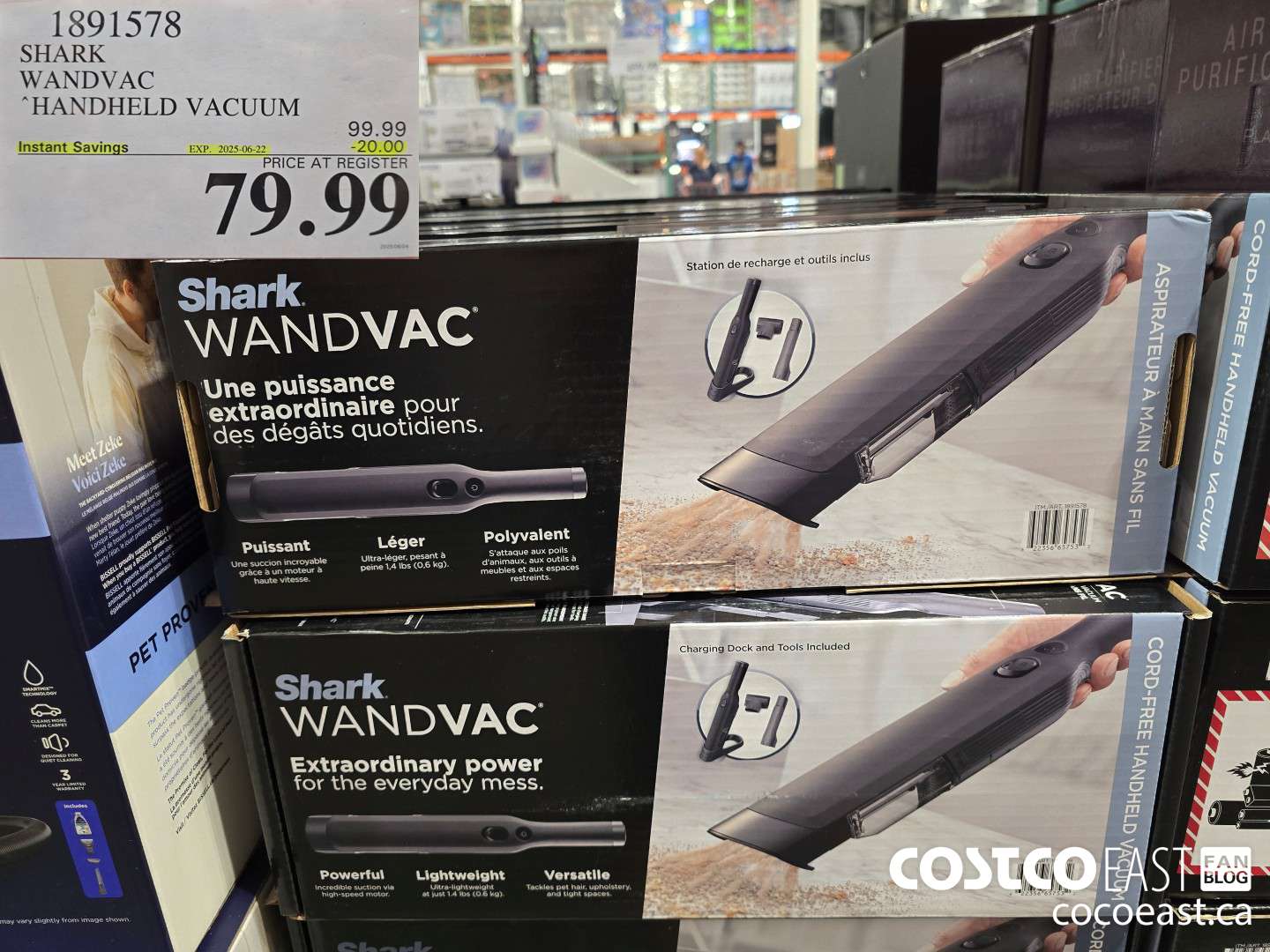 1891578 SHARK WANDVAC HANDHELD VACUUM ($20.00 INSTANT SAVINGS EXPIRES ON 2025-06-22) $79.99