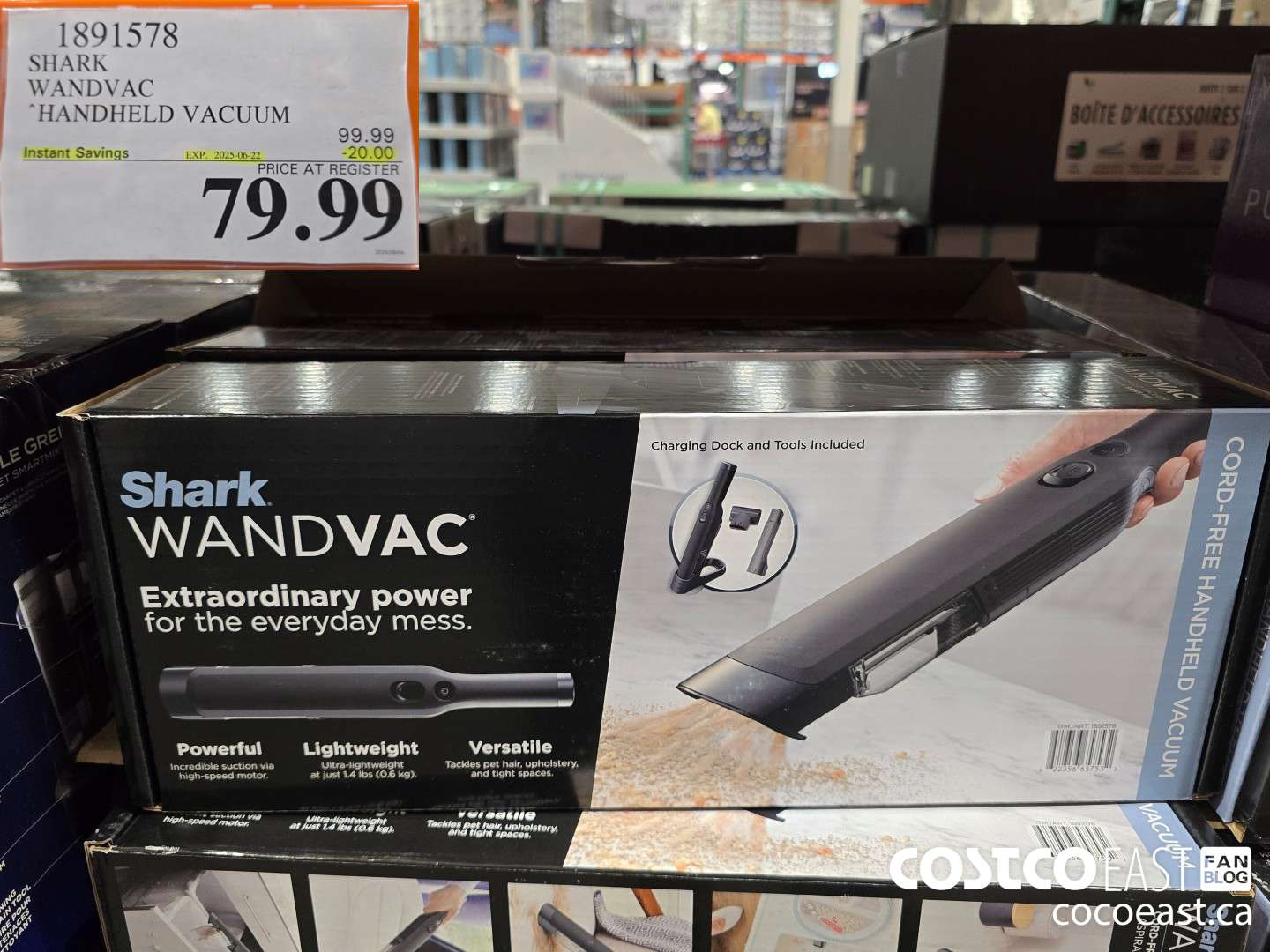 1891578 SHARK WANDVAC HANDHELD VACUUM ($20.00 INSTANT SAVINGS EXPIRES ON 2025-06-22) $79.99