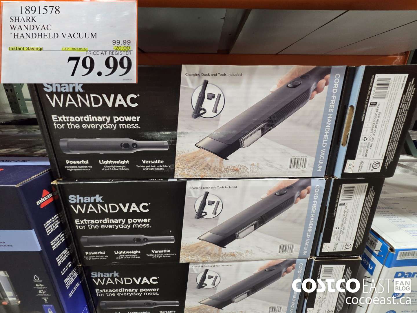 1891578 SHARK WANDVAC HANDHELD VACUUM ($20.00 INSTANT SAVINGS EXPIRES ON 2025-06-22) $79.99
