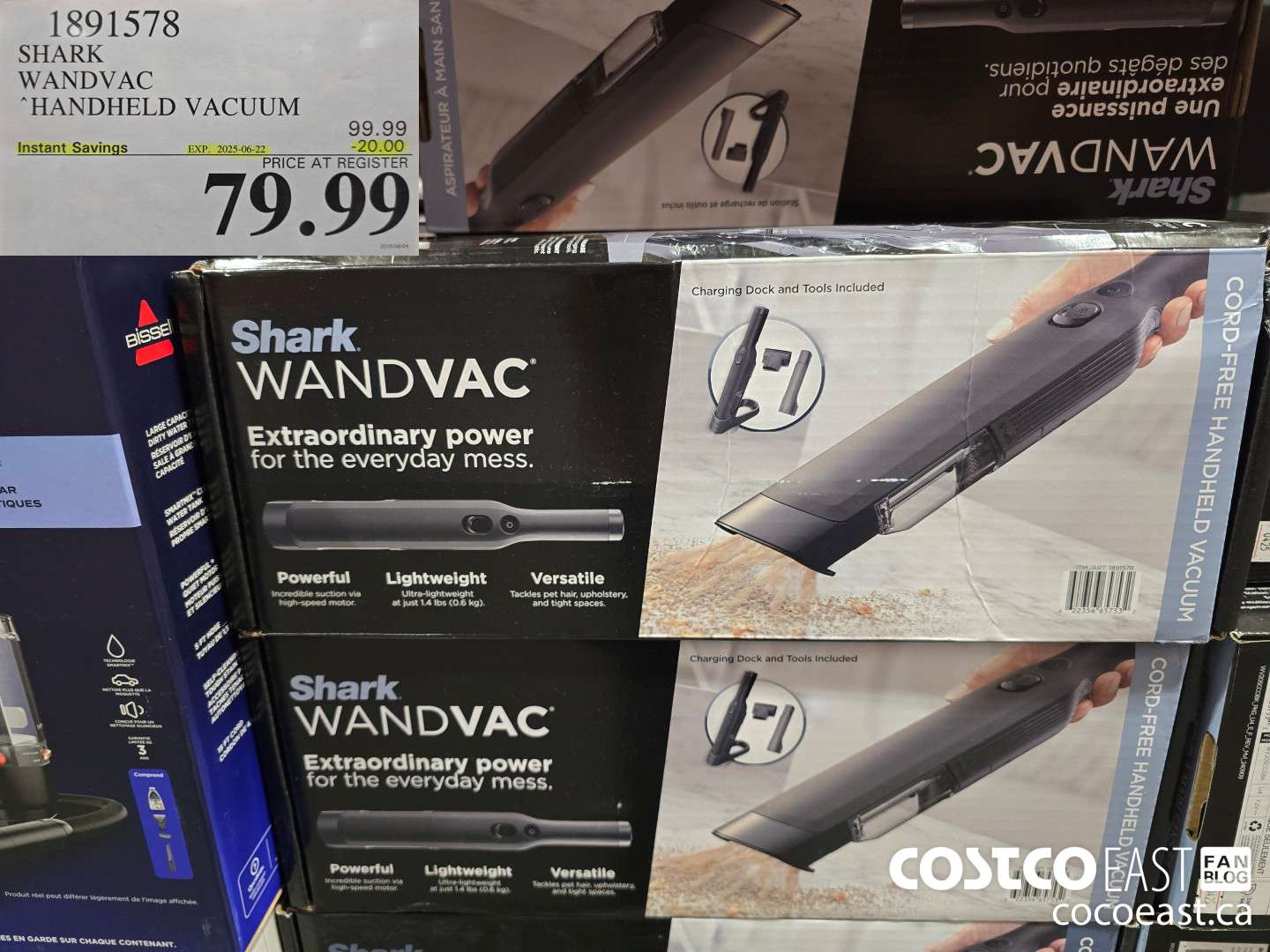 1891578 SHARK WANDVAC HANDHELD VACUUM ($20.00 INSTANT SAVINGS EXPIRES ON 2025-06-22) $79.99