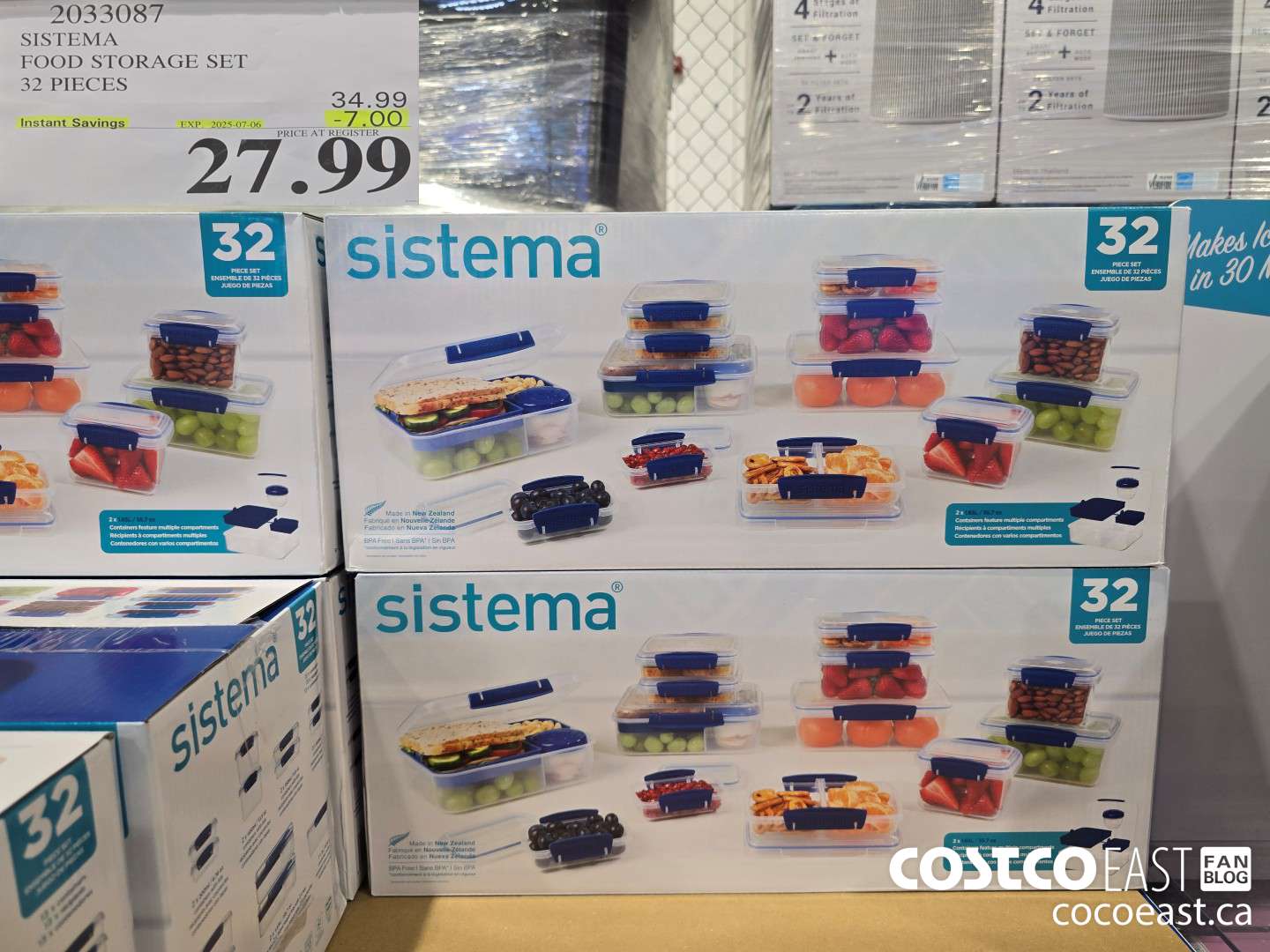 2033087 SISTEMA FOOD STORAGE SET 32 PIECES ($7.00 INSTANT SAVINGS EXPIRES ON 2025-07-06) $27.99