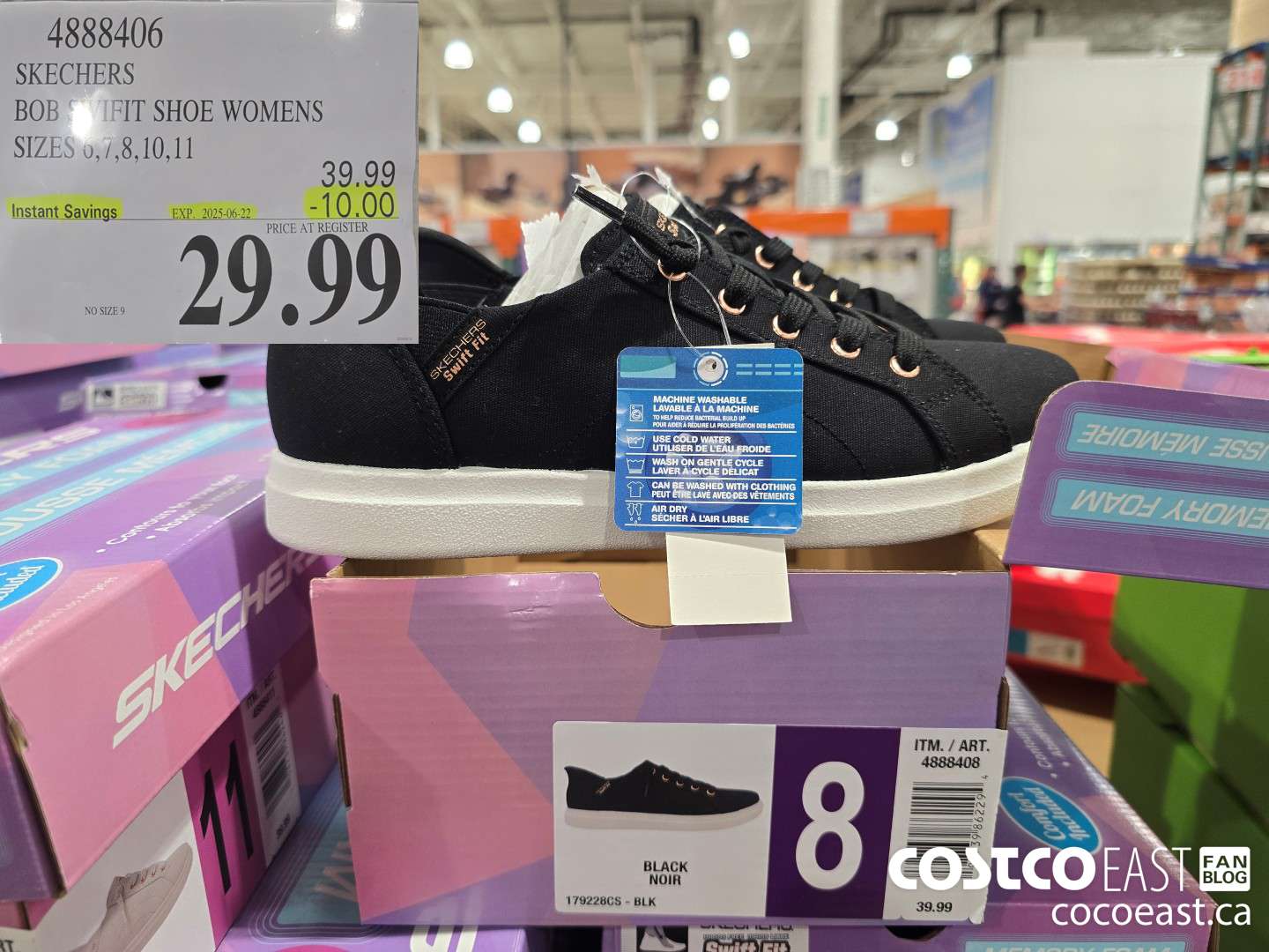 4888406 SKECHERS BOB’ FIT SHOE WOMENS SIZES 6,7,8,10,11 ($10.00 INSTANT SAVINGS EXPIRES ON 2025-06-22) $29.99