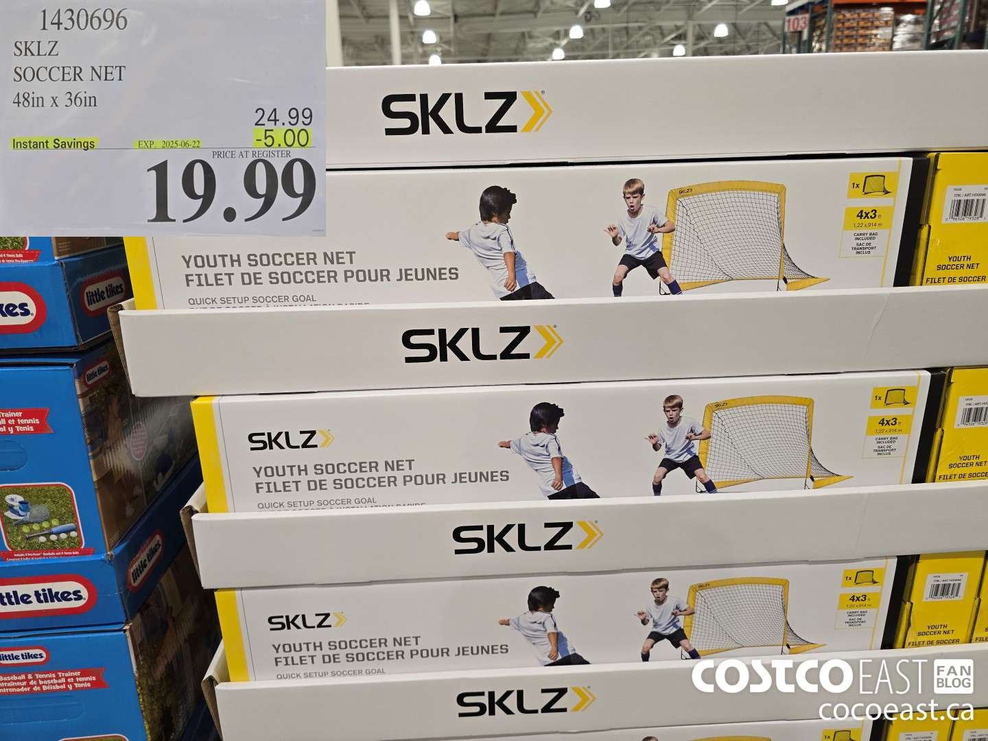 1430696 SKLZ SOCCER NET 48IN X 36IN ($5.00 INSTANT SAVINGS EXPIRES ON 2025-06-22) $19.99