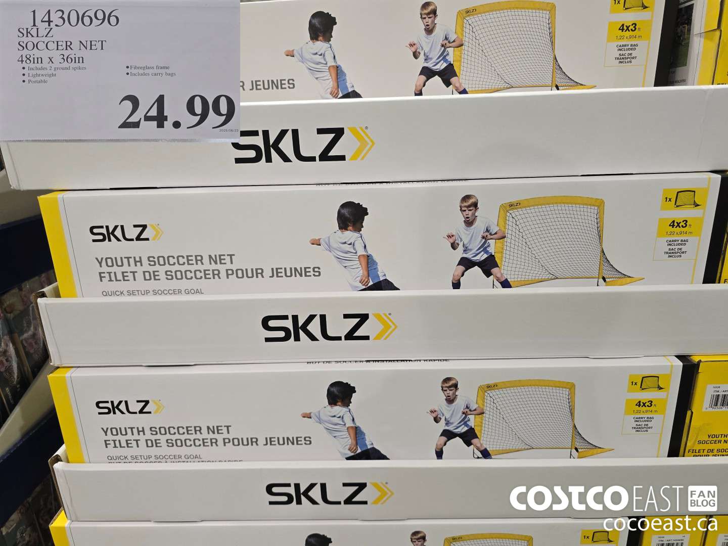 1430696 SKLZ SOCCER NET 48IN X 36IN $24.99