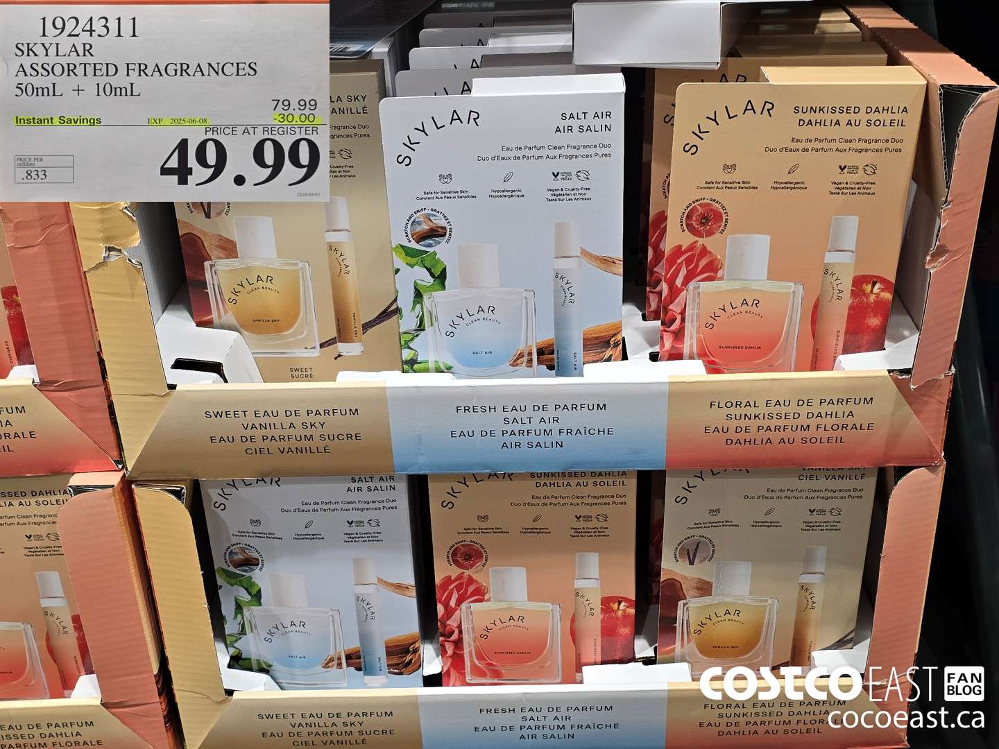 1924311 SKYLAR ASSORTED FRAGRANCES 500mL + 10mL ($30.00 INSTANT SAVINGS EXPIRES ON 2025-06-08) $49.99