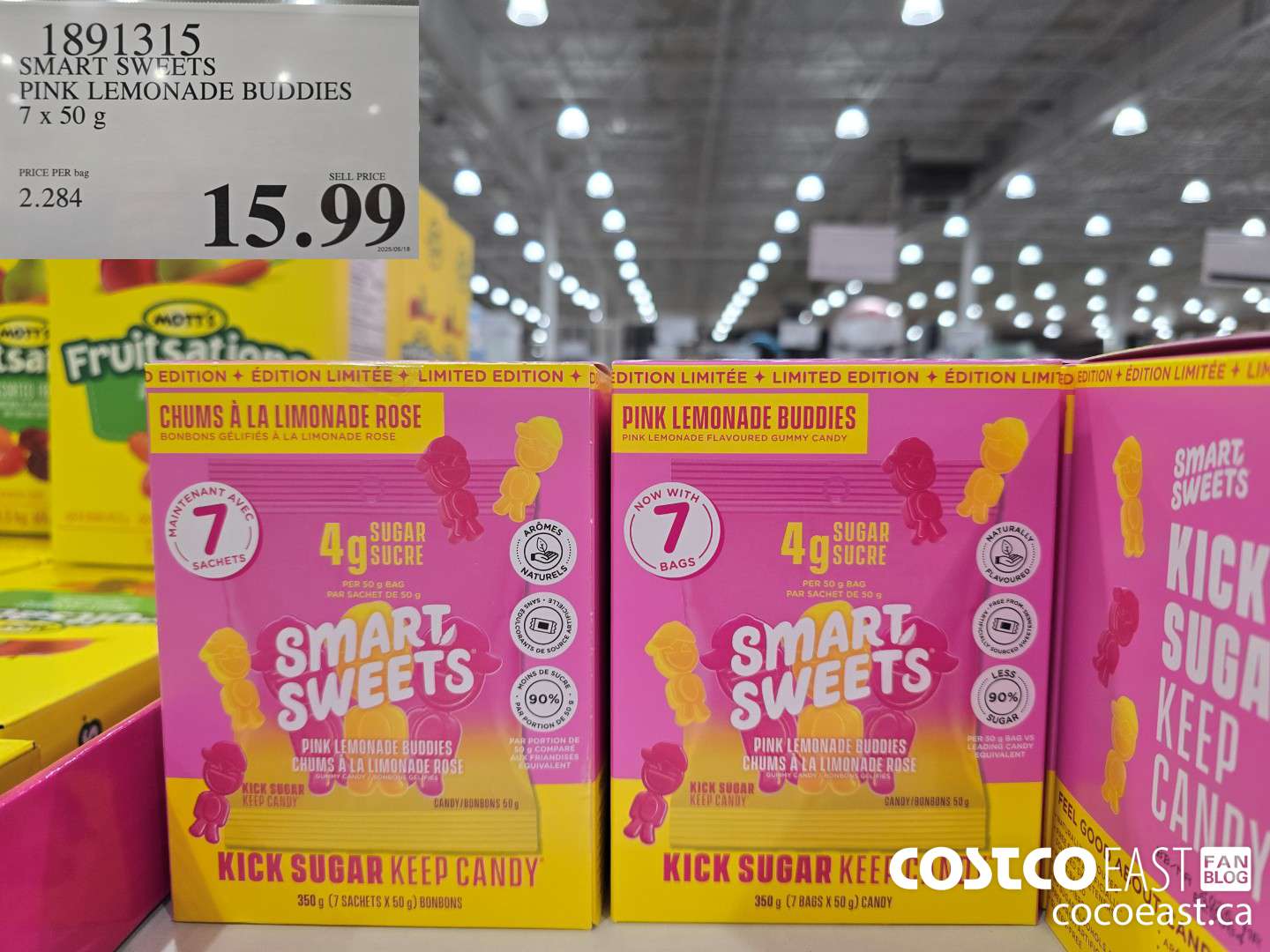 1891315 SMART SWEETS PINK LEMONADE BUDDIES 7 X 50G $15.99