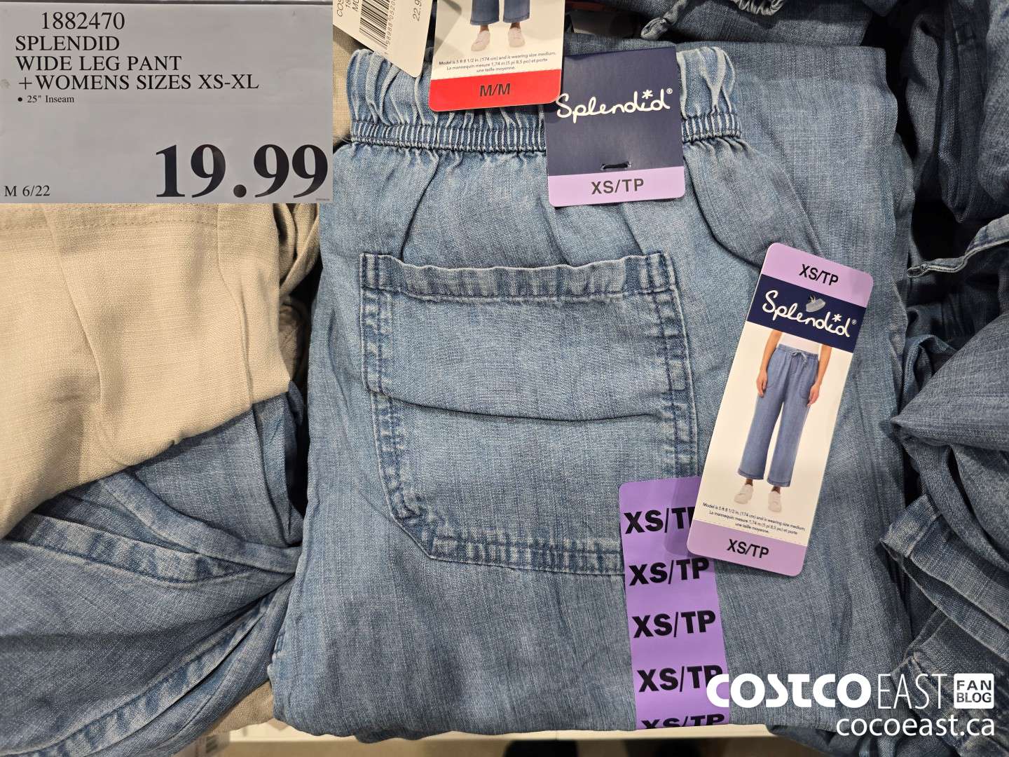 1882470 SPLENDID WIDE LEG PANT +WOMENS SIZES XS-XL $19.99