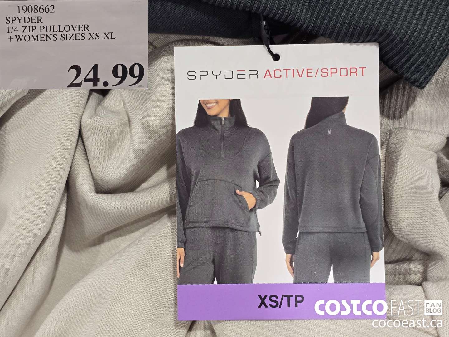 1908662 SPYDER 1/4 ZIP PULLOVER +WOMENS SIZES XS-XL $24.99