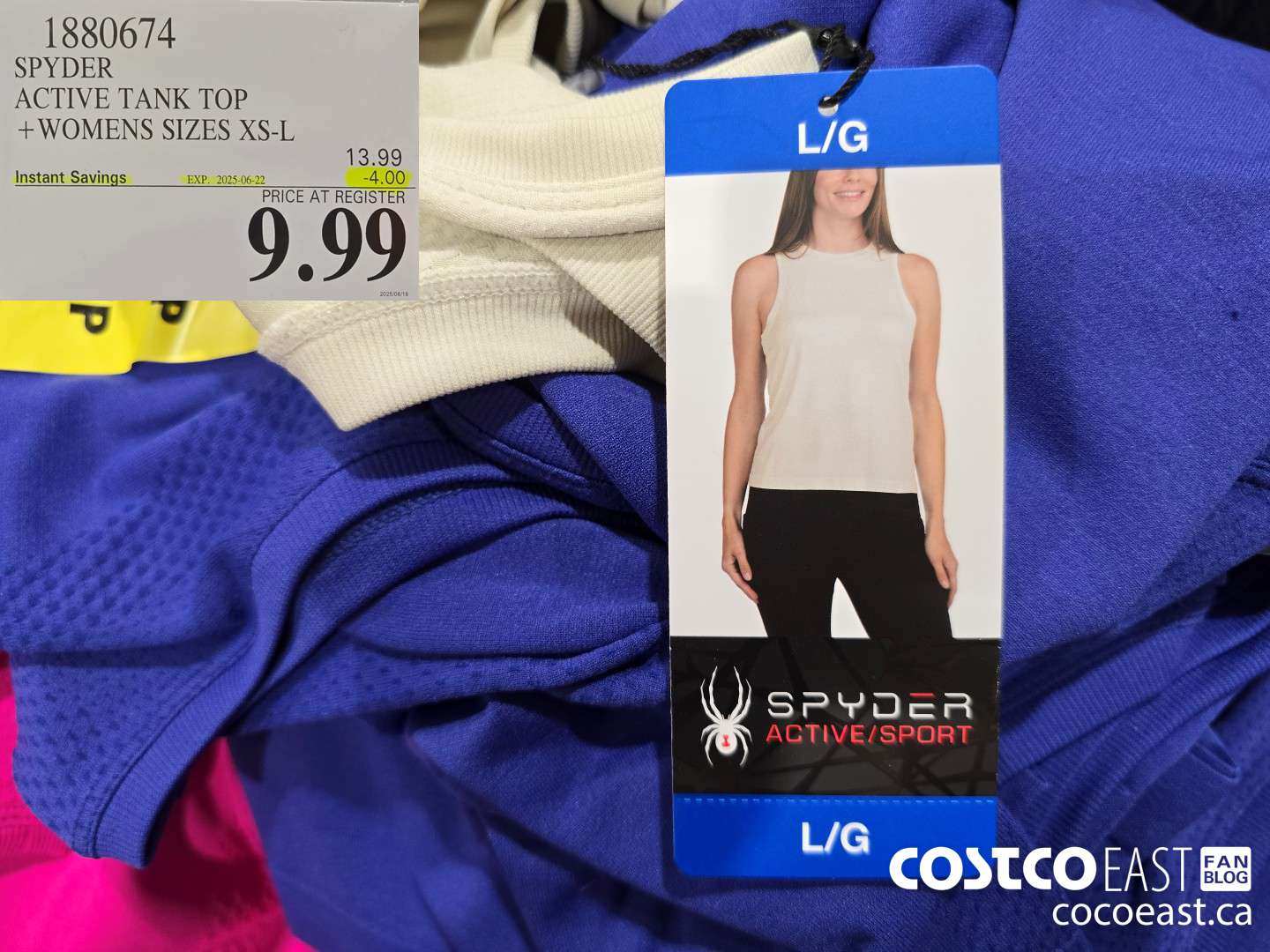 1880674 SPYDER ACTIVE TANK TOP WOMENS SIZES XS-XL  ($4.00 INSTANT SAVINGS EXPIRES ON 2025-06-22) $9.99