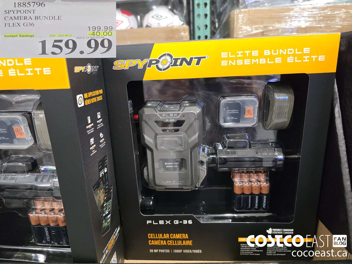 1885796 SPYPOINT CAMERA BUNDLE FLEX G36 ($40.00 INSTANT SAVINGS EXPIRES ON 2025-06-15) $159.99