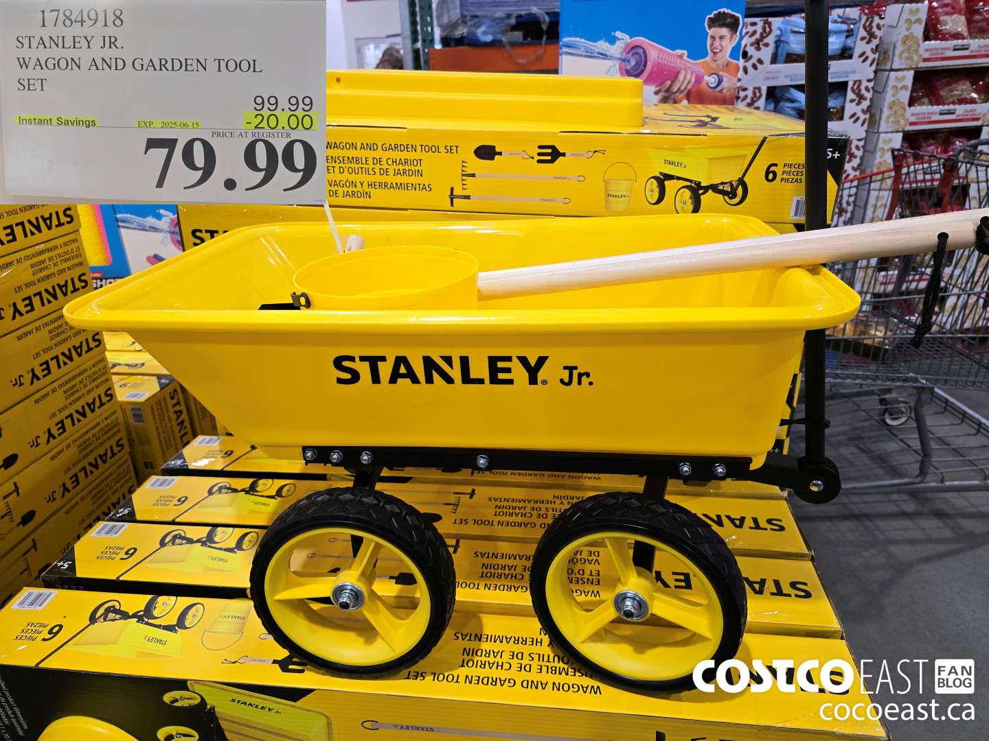 1784918 STANLEY JR. WAGON AND GARDEN TOOL SET ($20.00 INSTANT SAVINGS EXPIRES ON 2025-06-15) $79.99
