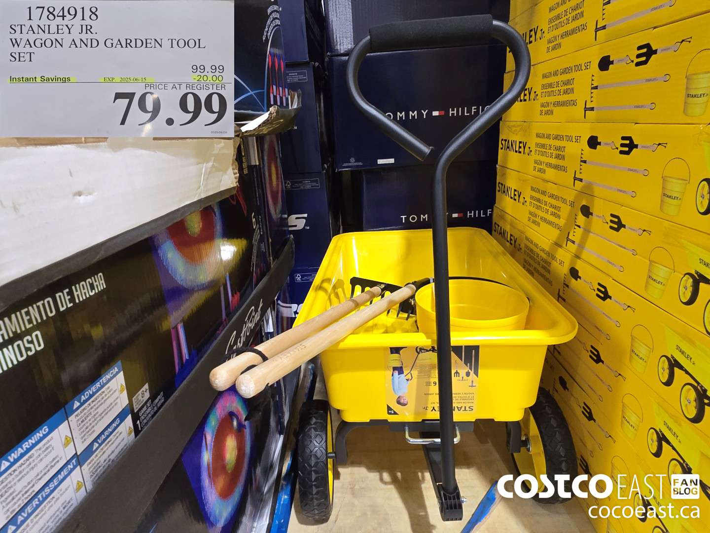 1784918 STANLEY JR. WAGON AND GARDEN TOOL SET ($20.00 INSTANT SAVINGS EXPIRES ON 2025-06-15) $79.99