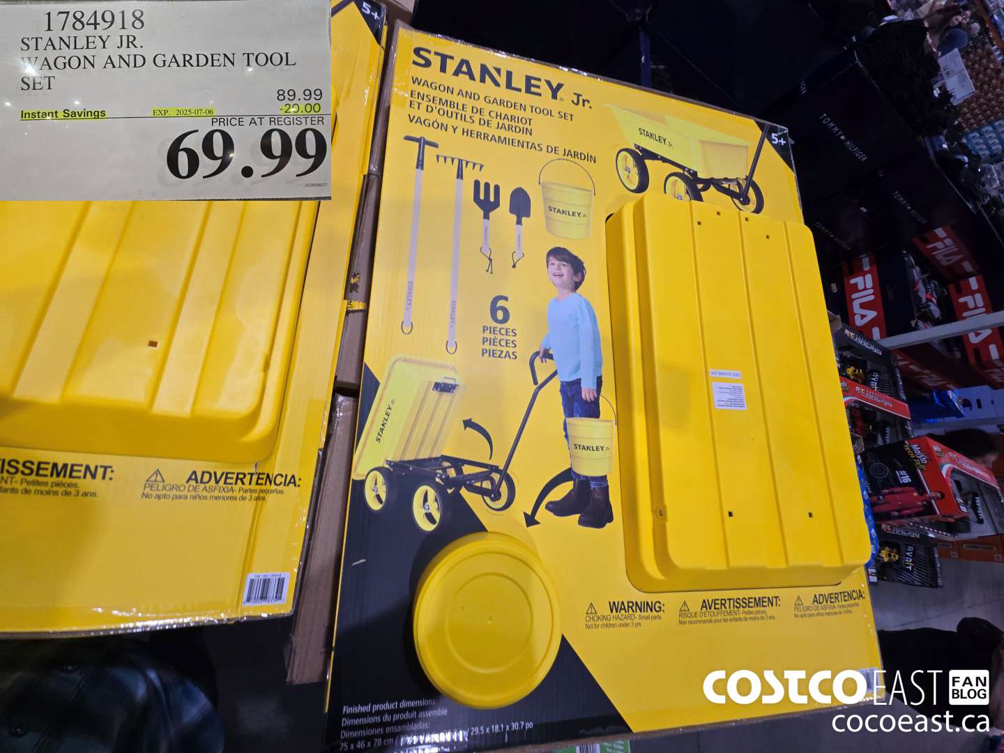 1784918 STANLEY JR. WAGON AND GARDEN TOOL SET ($20.00 INSTANT SAVINGS EXPIRES ON 2025-07-06) $69.99