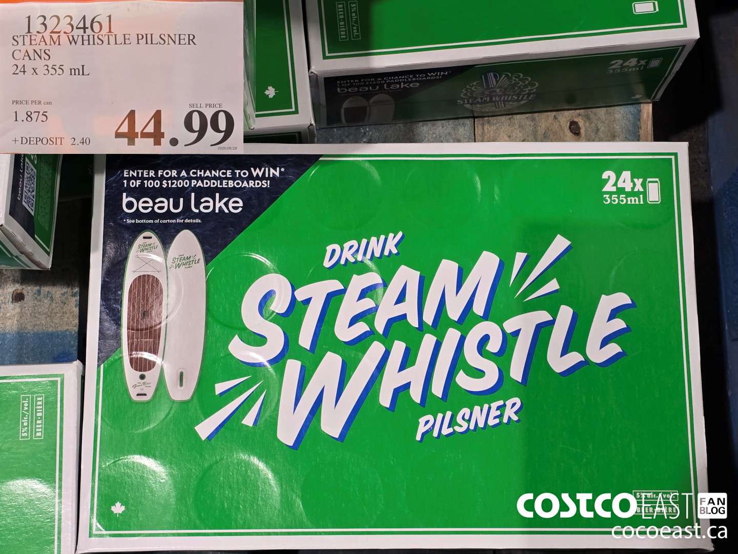 1323461 STEAM WHISTLE PILSNER CANS 24 x 355 mL $44.99