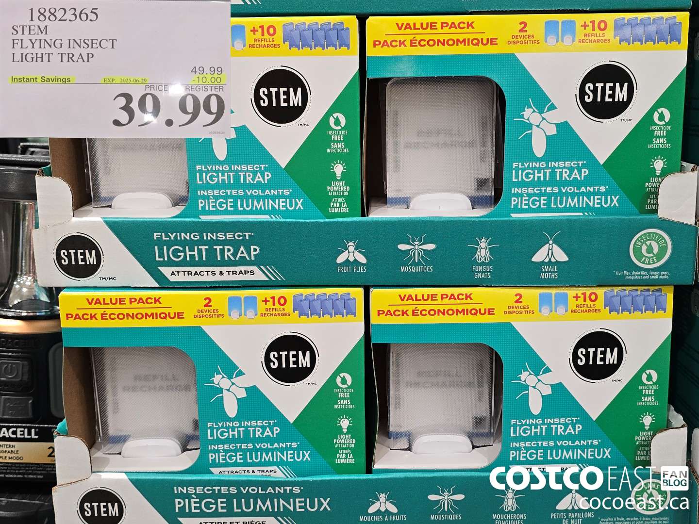 1882365 STEM FLYING INSECT LIGHT TRAP ($10.00 INSTANT SAVINGS EXPIRES ON 2025-06-29) $39.99