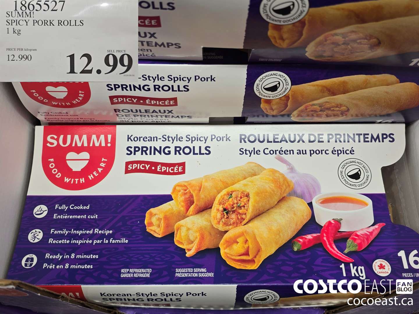 1865527 SUMM! SPICY PORK ROLLS 1 kg $12.99