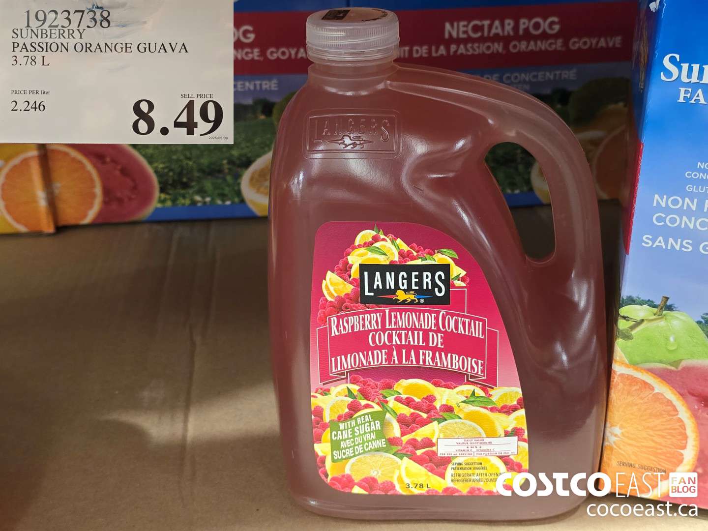 1923738 SUNBERRY PASSION ORANGE GUAVA 3.78 L $8.49