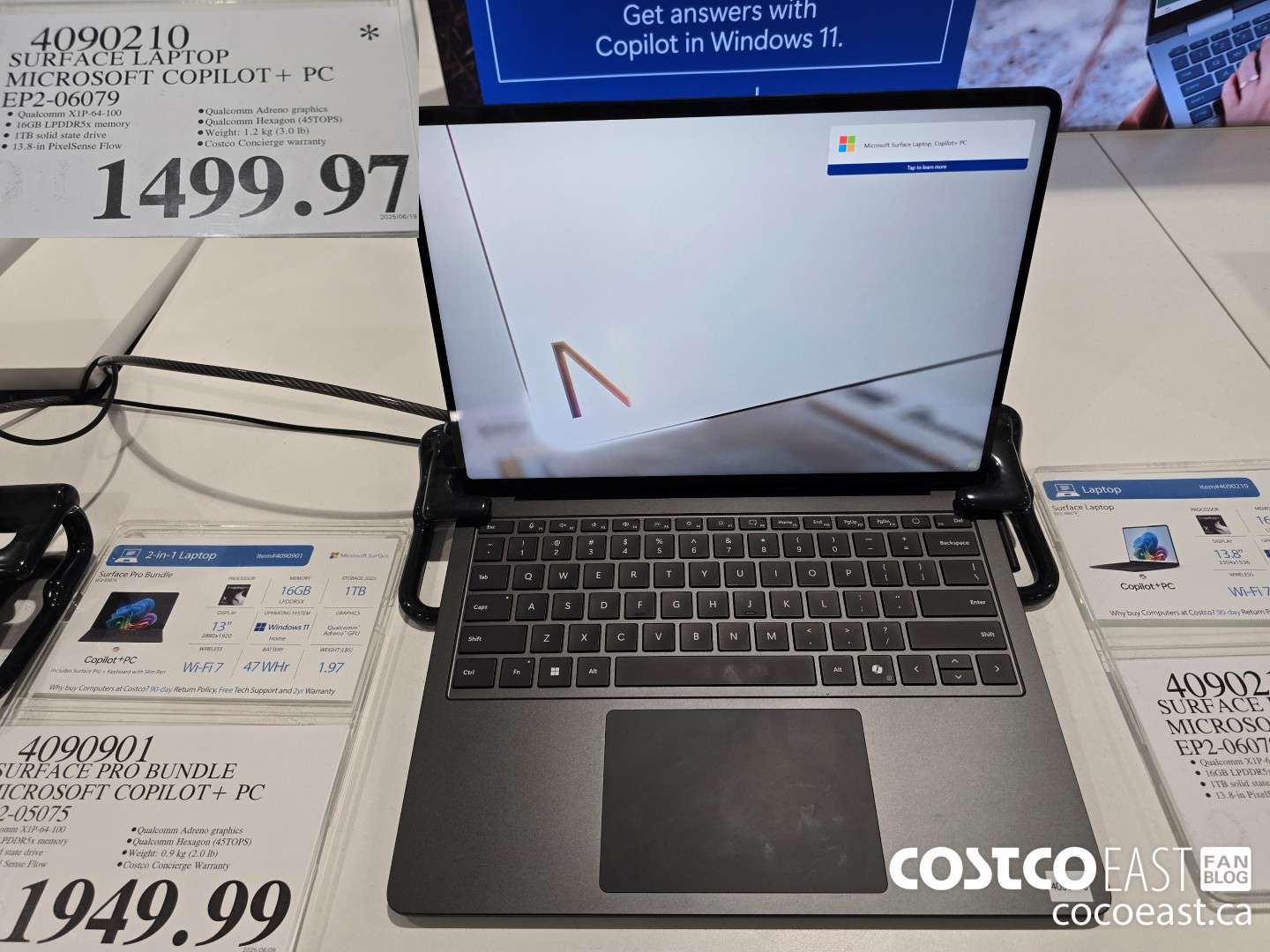 4090210 SURFACE LAPTOP MICROSOFT COPILOT + PC EP2-06079 $1499.97