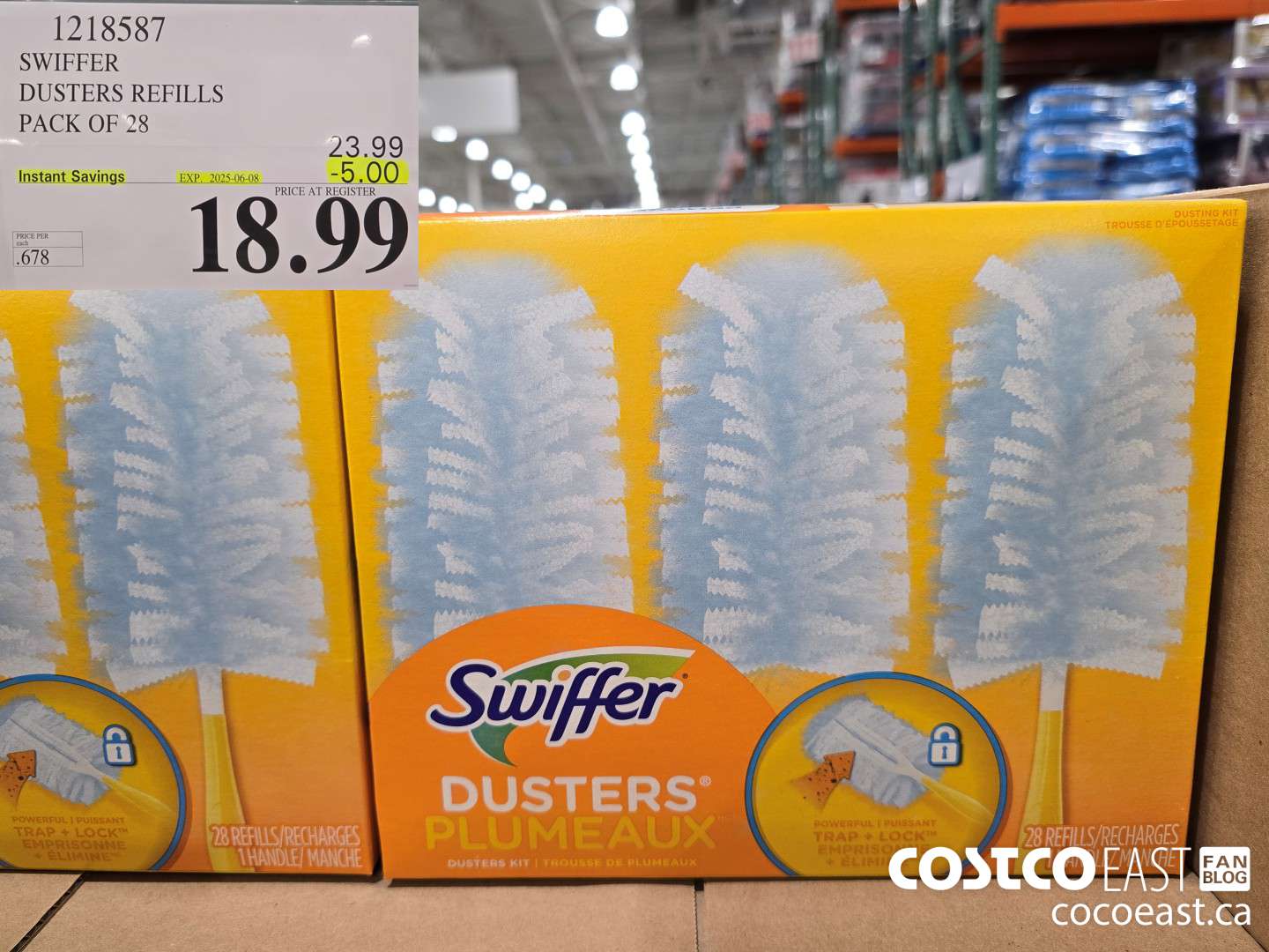 1218587 SWIFFER DUSTERS REFILLS PACK OF 28 ($5.00 INSTANT SAVINGS EXPIRES ON 2025-06-08) $18.99
