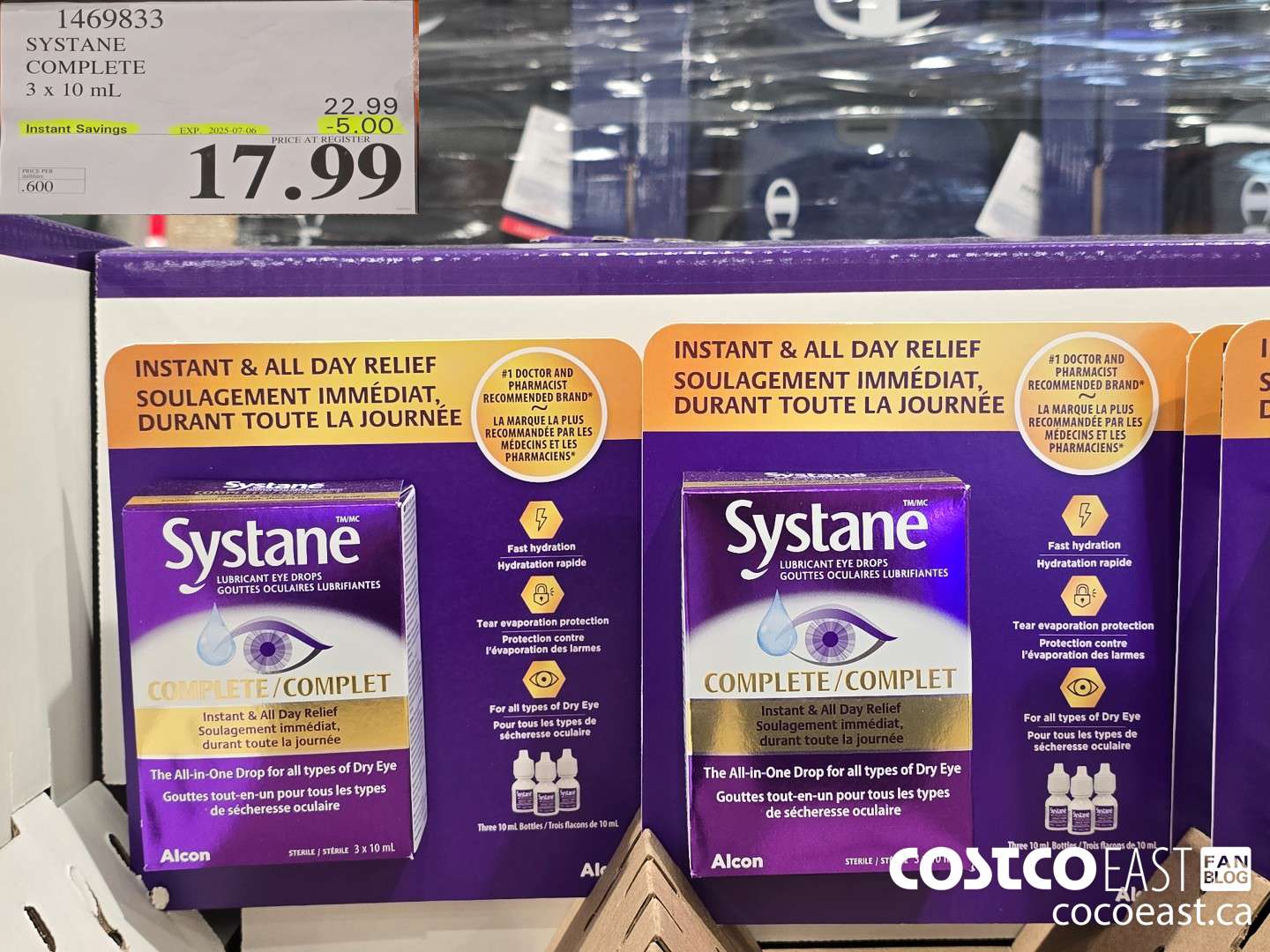 1469833 SYSTANE COMPLETE 3 x 10 ML ($5.00 INSTANT SAVINGS EXPIRES ON 2025-07-06) $17.99
