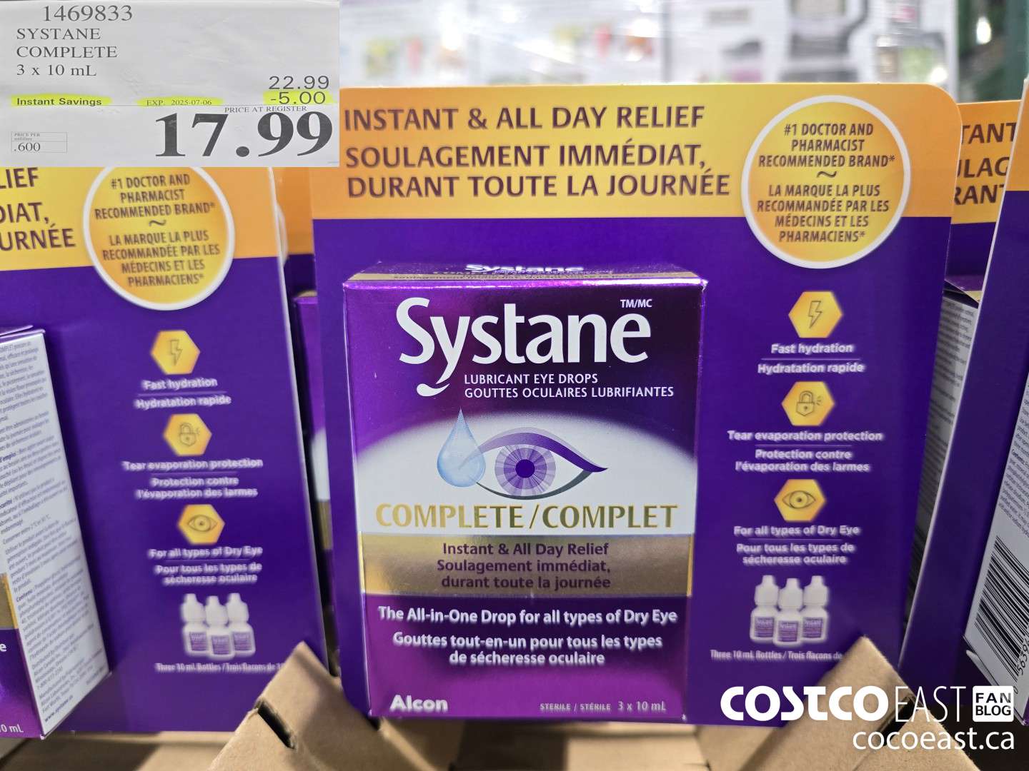 1469833 SYSTANE COMPLETE 3 x 10 ML ($5.00 INSTANT SAVINGS EXPIRES ON 2025-07-06) $17.99