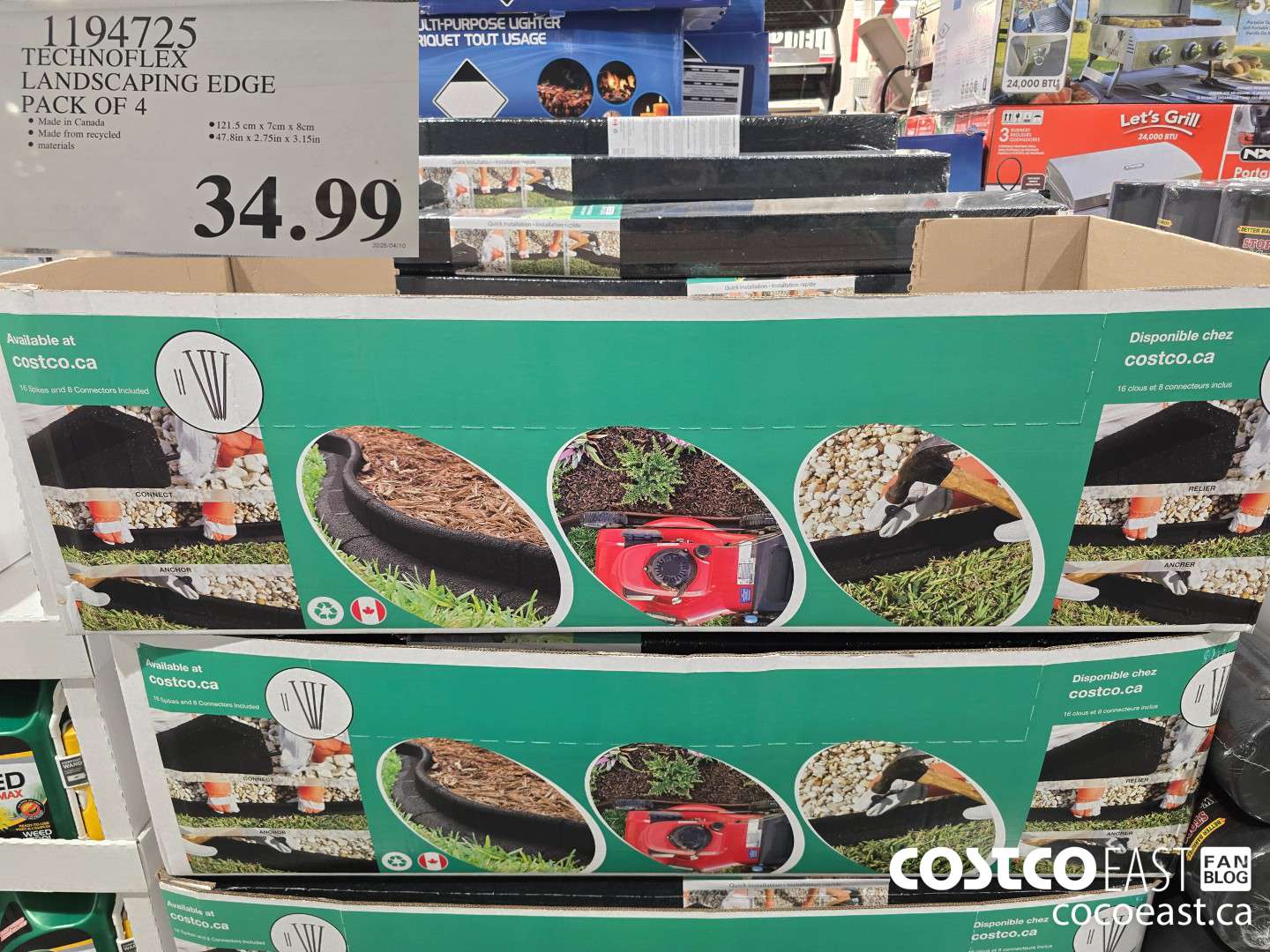 1194725 TECHNOFLEX LANDSCAPING EDGE PACK OF 4 $34.99