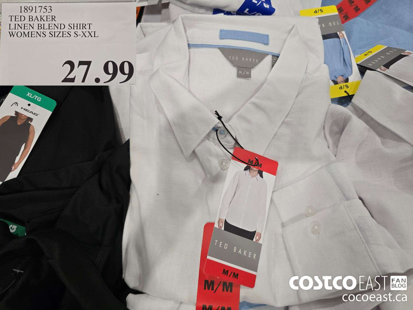 1891753 TED BAKER LINEN BLEND SHIRT WOMENS SIZES S-XXL $27.99