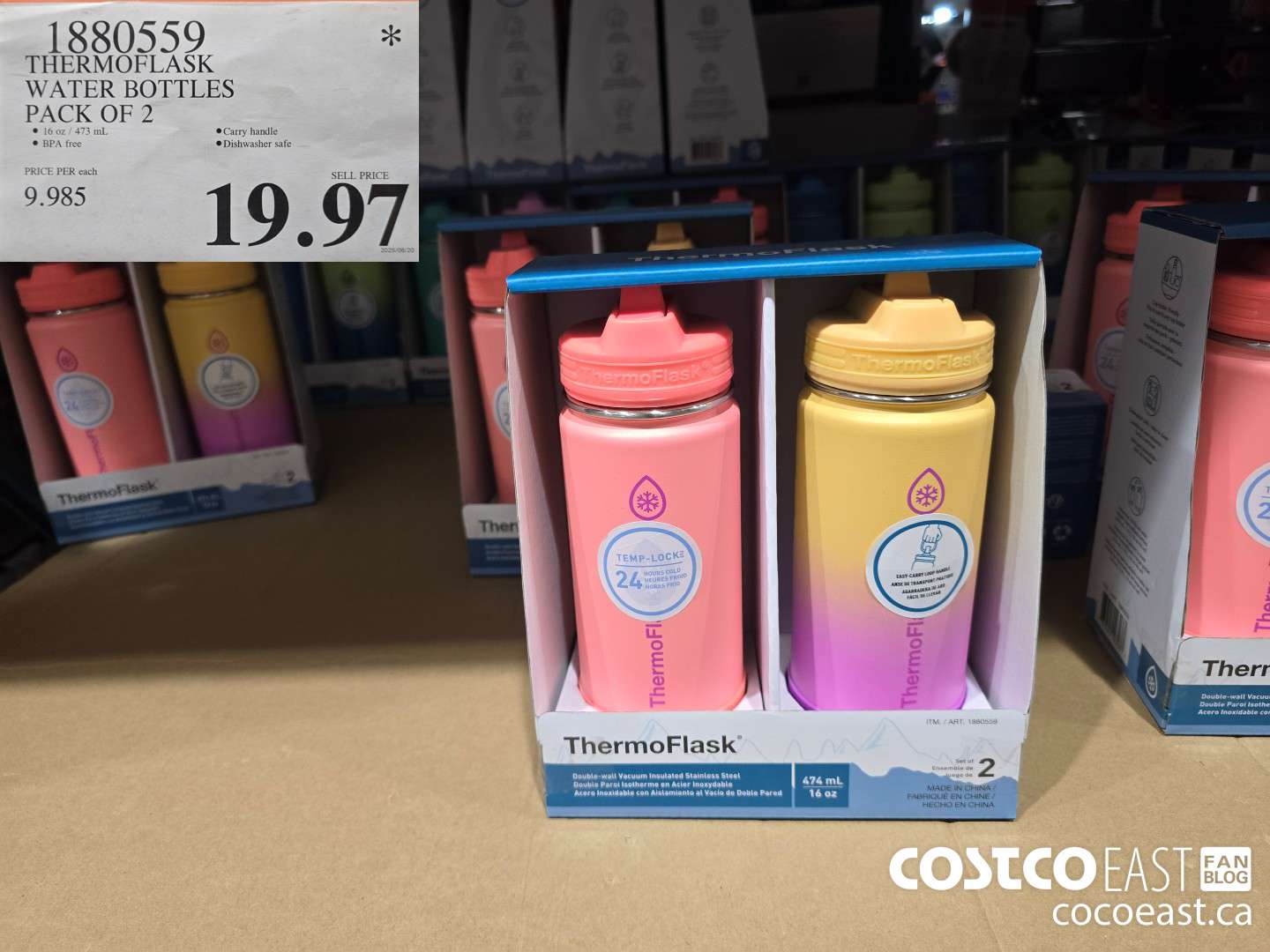 1880559 THERMOFLASK WATER BOTTLES PACK OF 2 $19.97