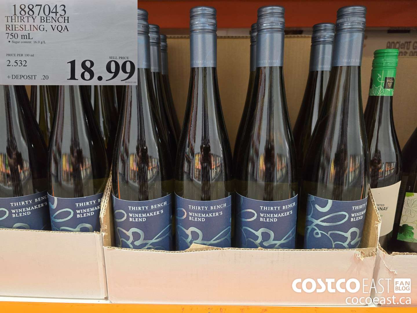 1887043 THIRTY BENCH RIESLING, VOA 750 mL $18.99