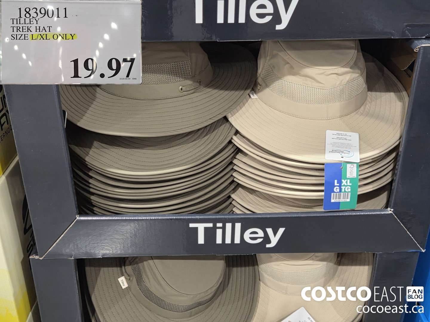 1839011 TILLEY TREK HAT SIZES -L/XL $19.97